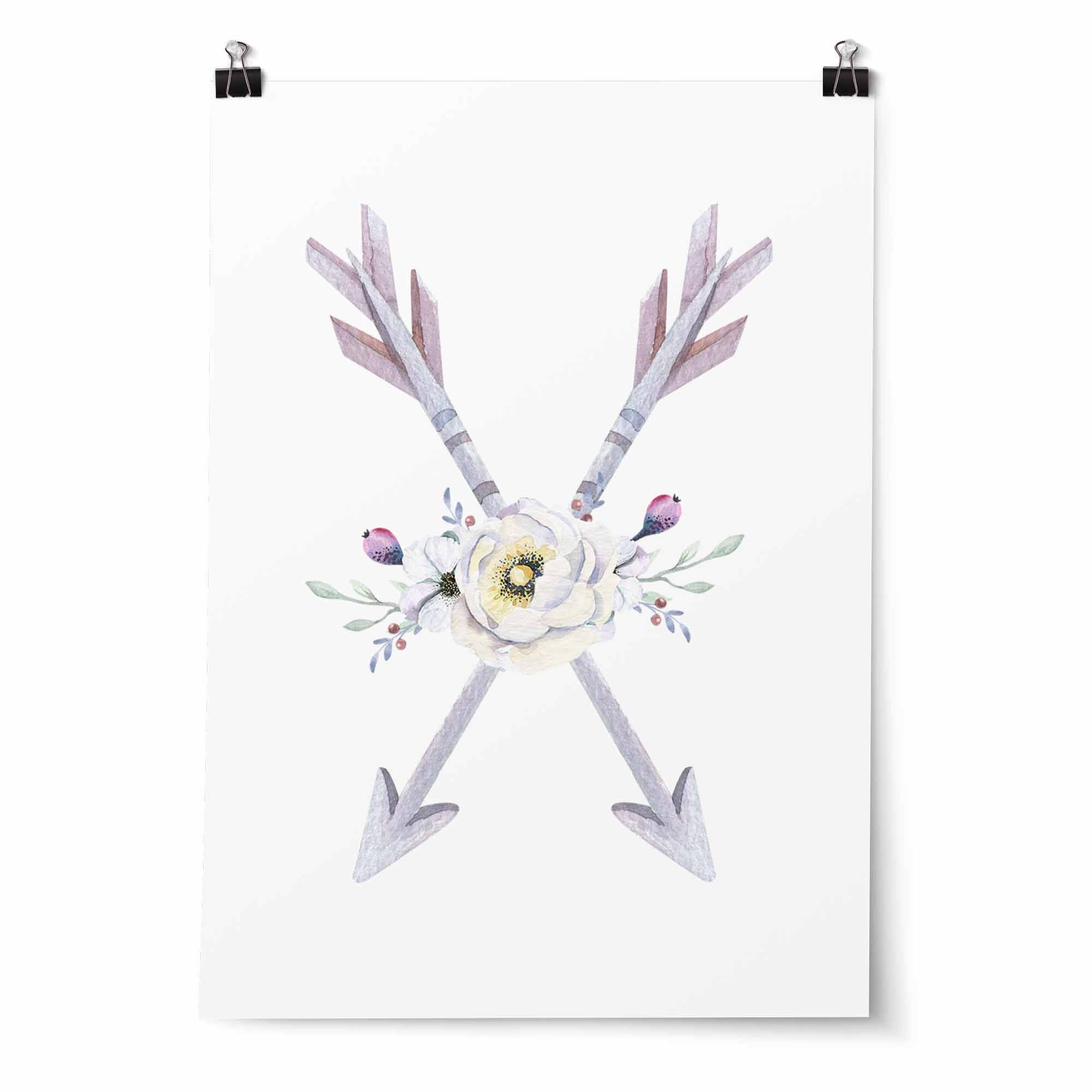 Arrow, Teepee & Name Print