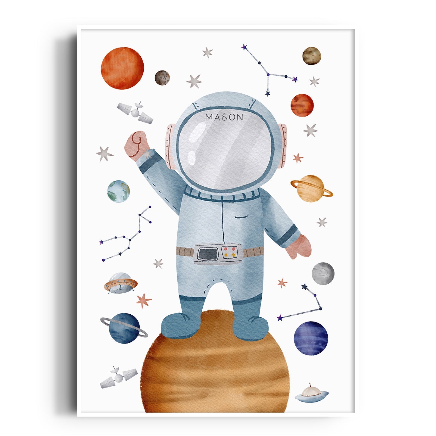 Astronaut Name Print