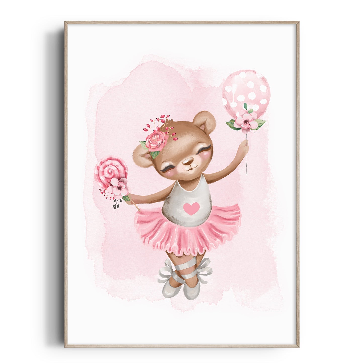 Ballerina Bear Print