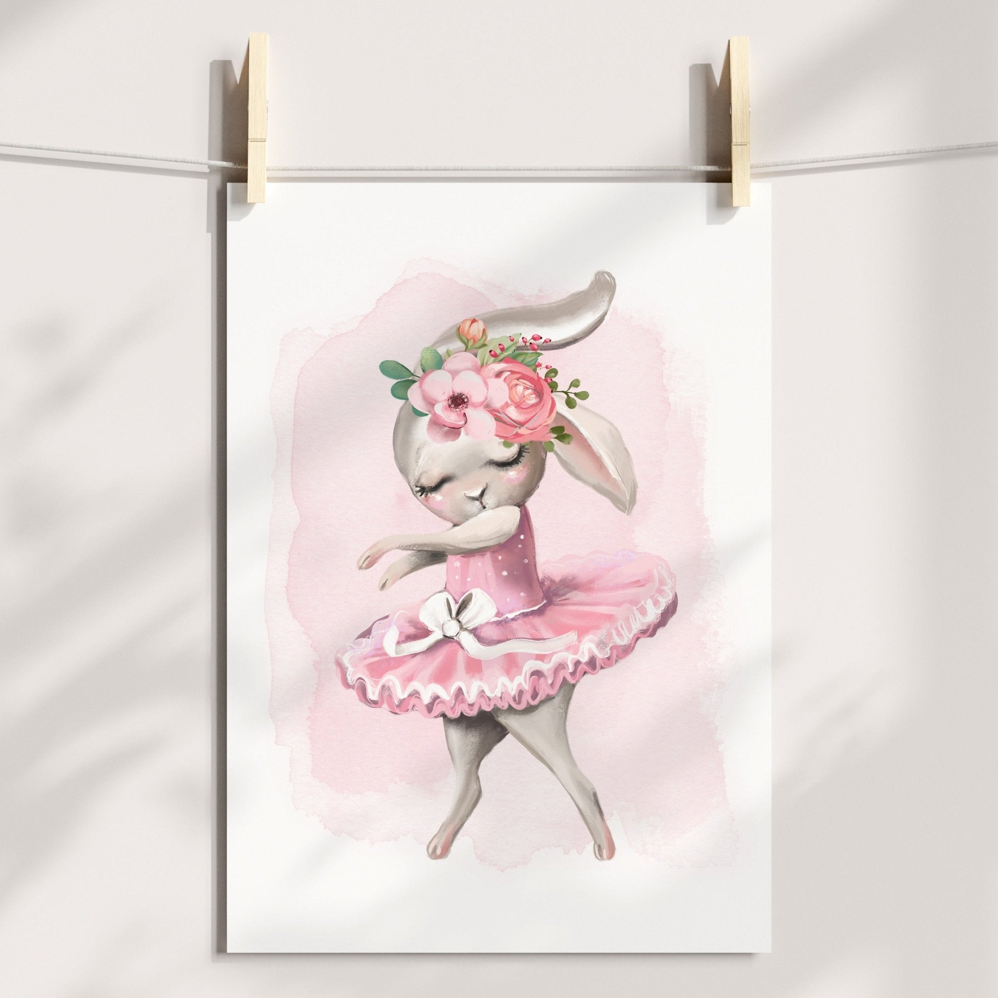 Ballerina Bunny Print