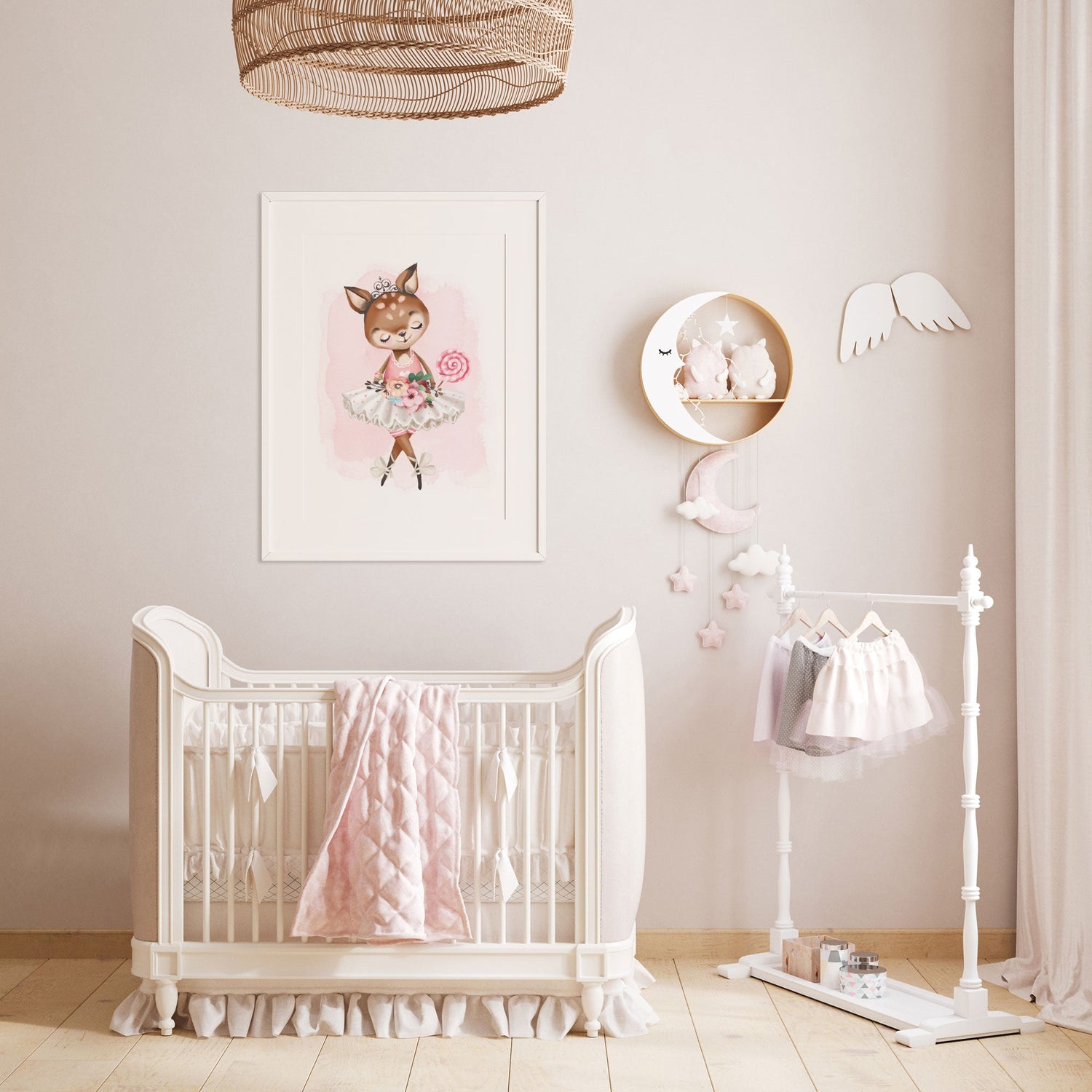 Ballerina Deer Print