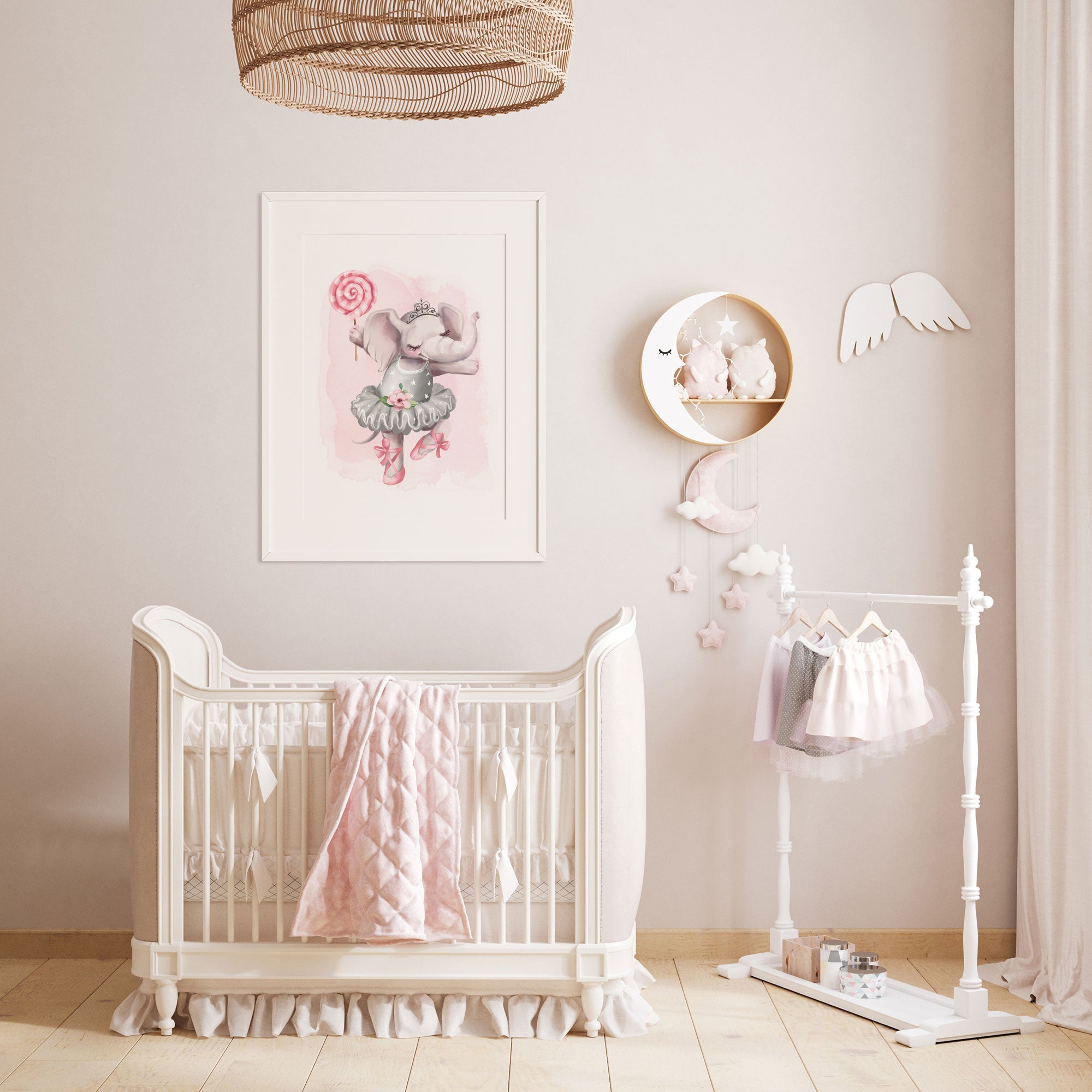 Ballerina Elephant Print