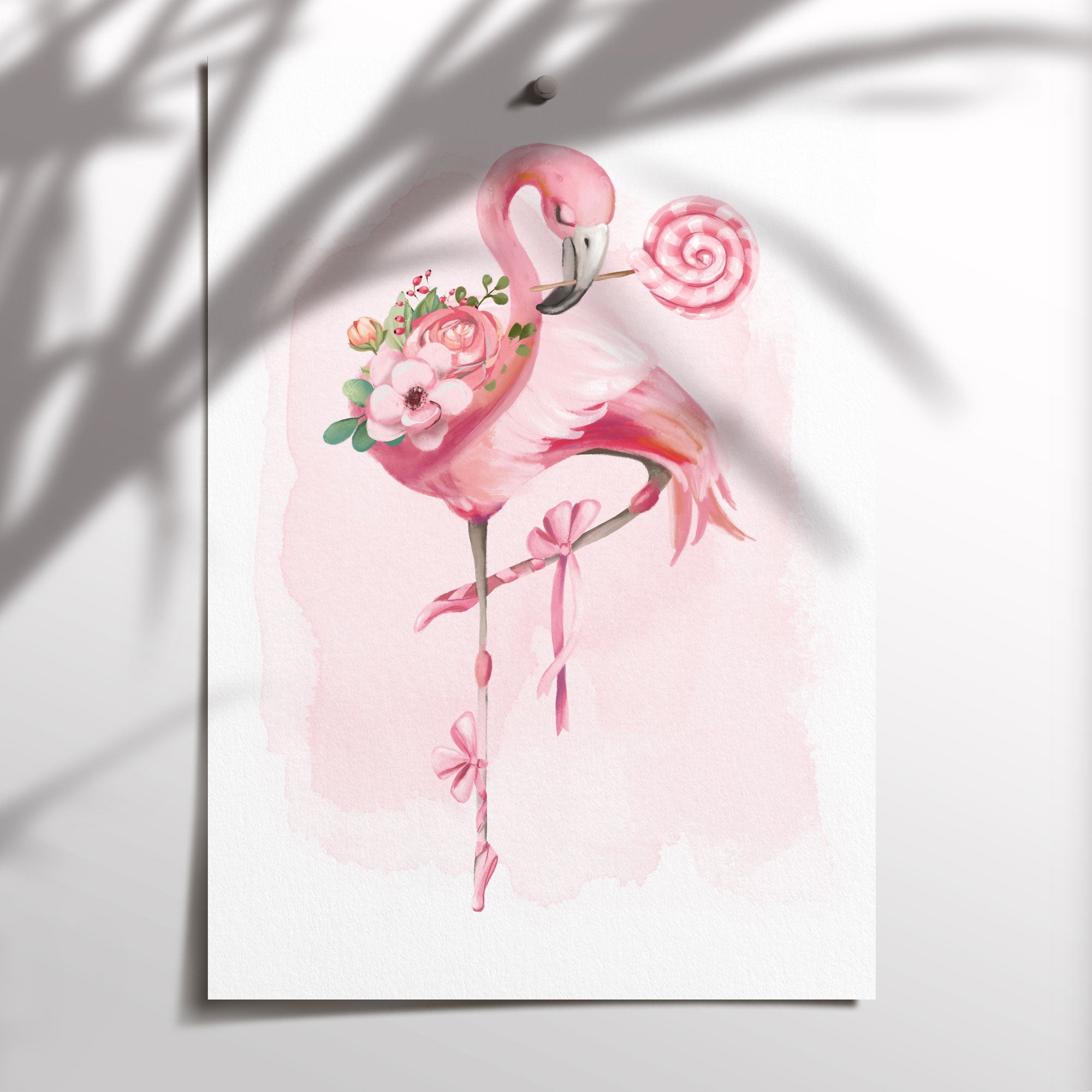 Ballerina Flamingo Print