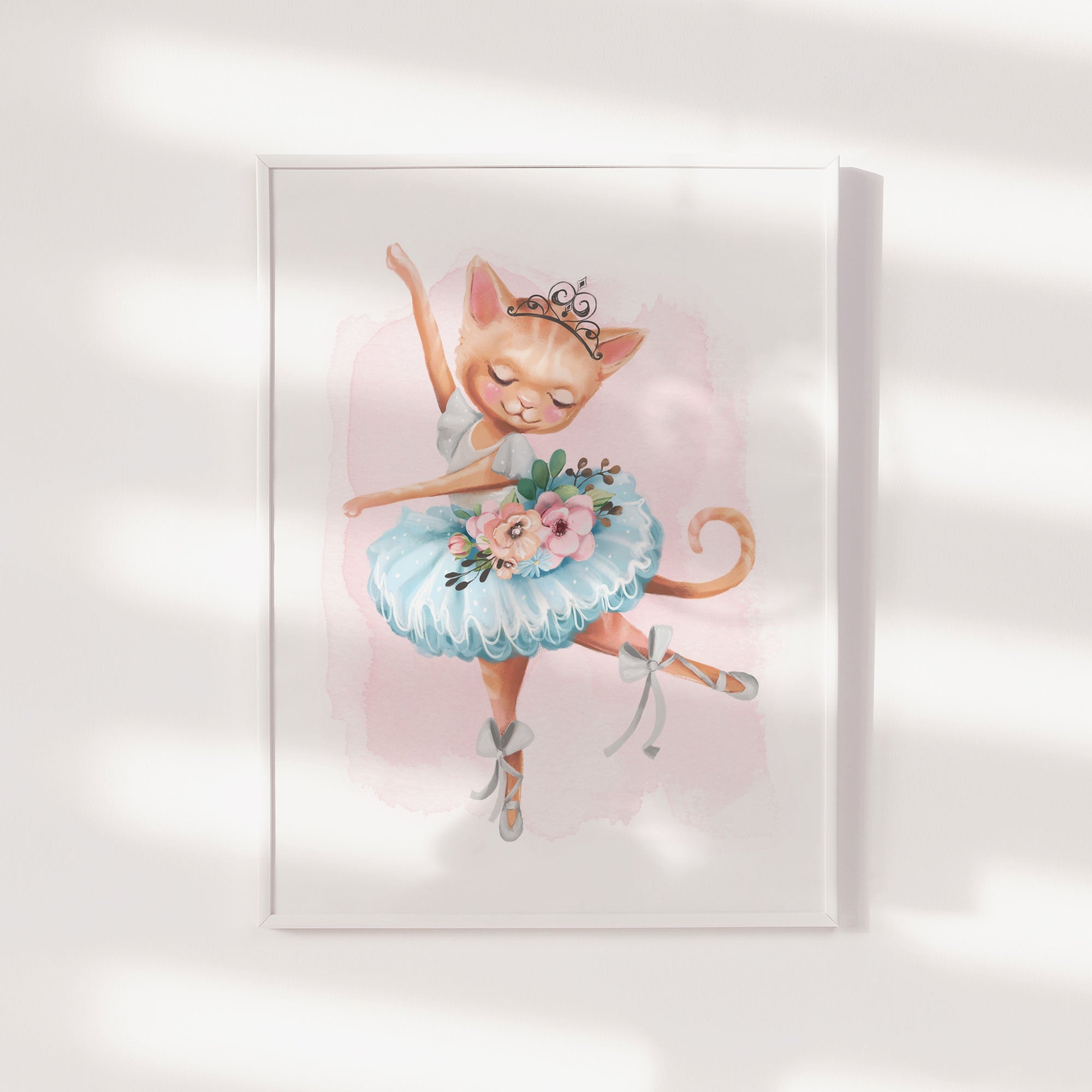 Ballerina Kitten Print