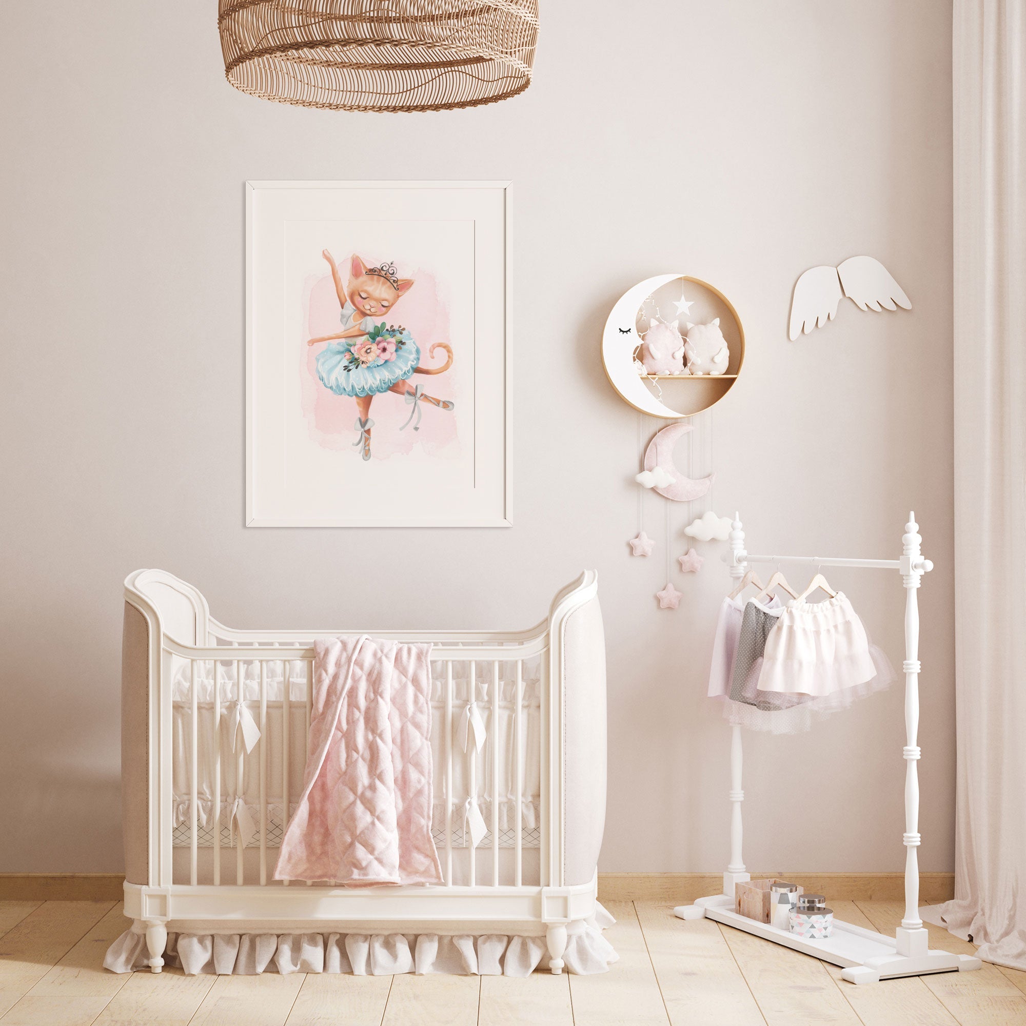 Ballerina Kitten Print