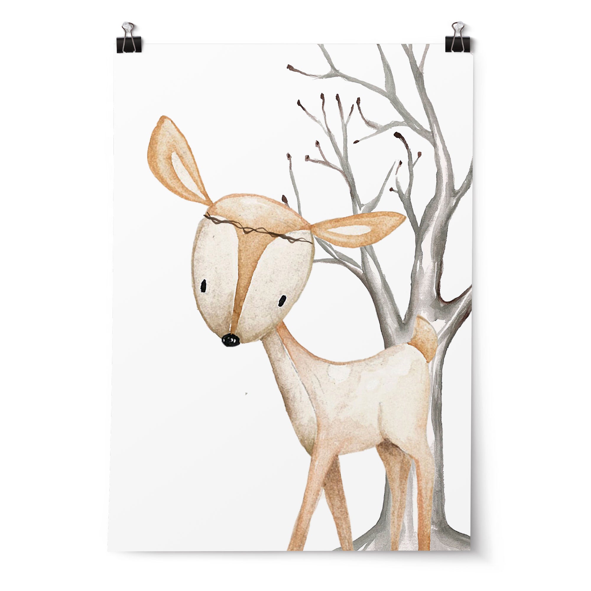 Set of 3 Prints - Woodland Name, Fox & Deer