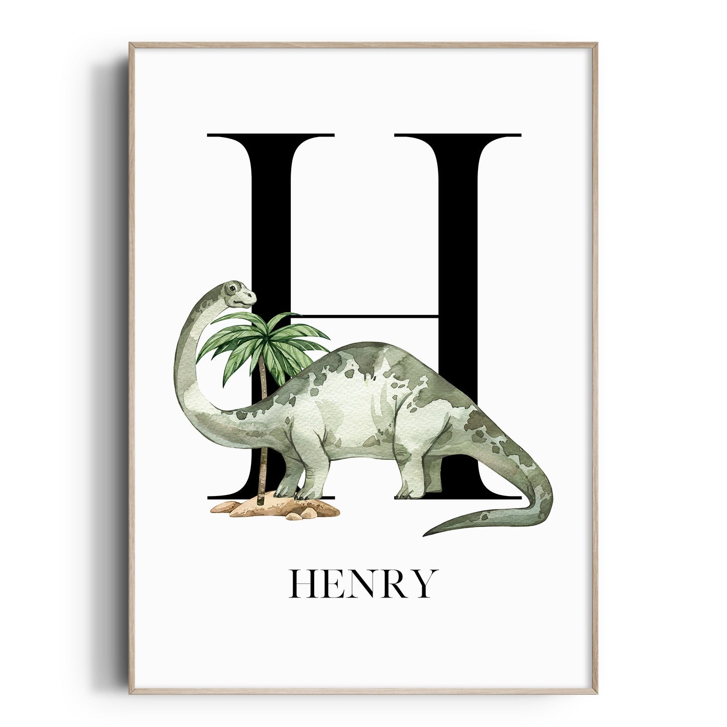 Brontosaurus Name Print