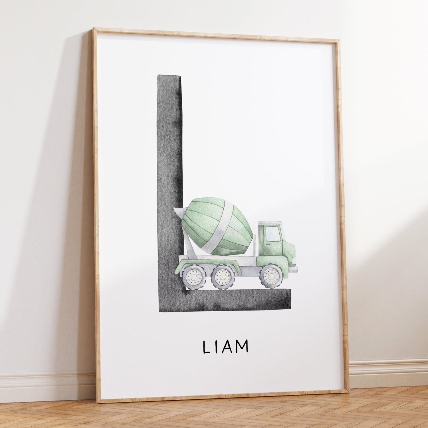 Cement Truck Name Print