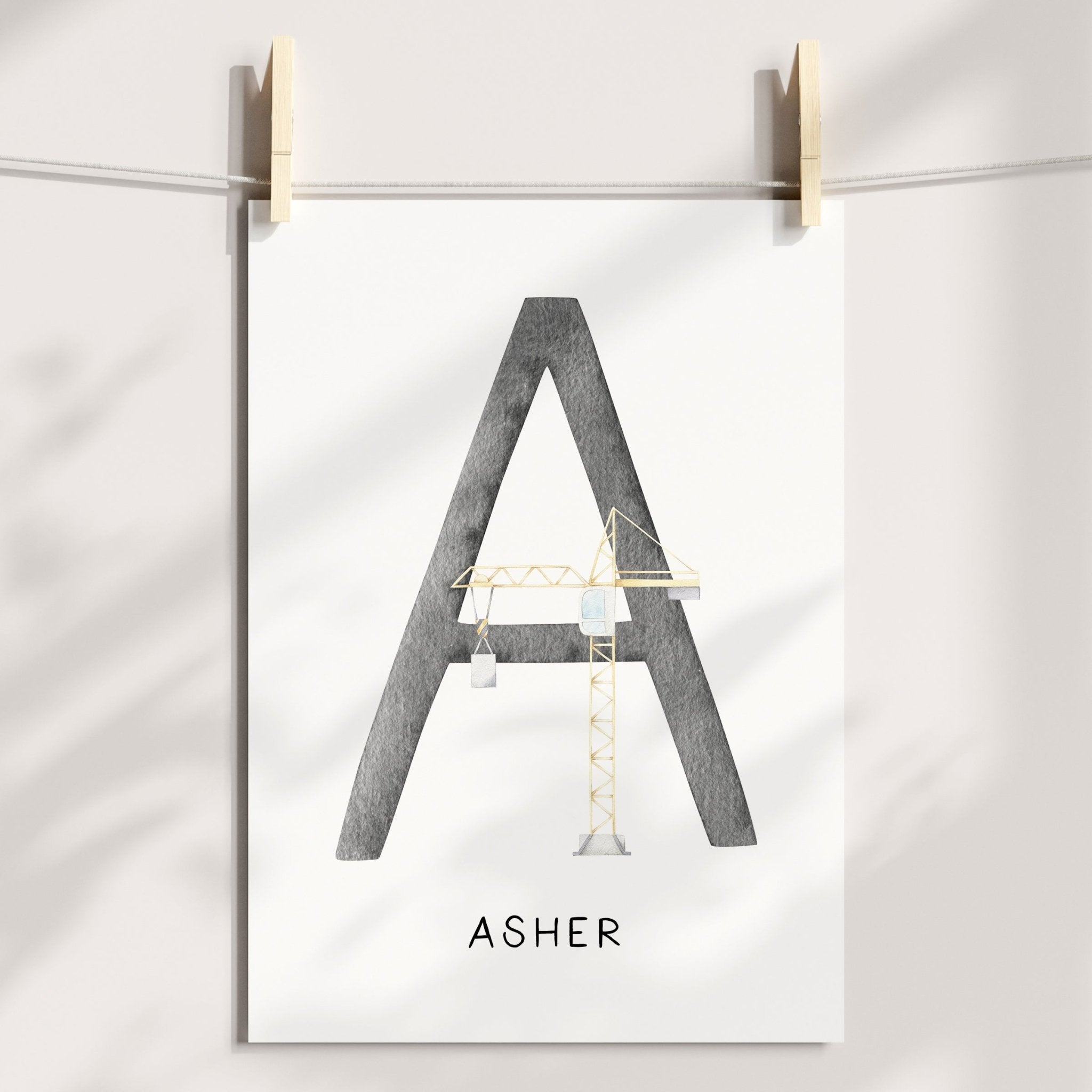 Crane Name Print