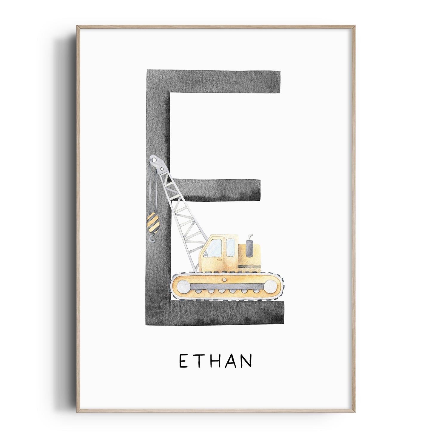 Crane Truck Name Print