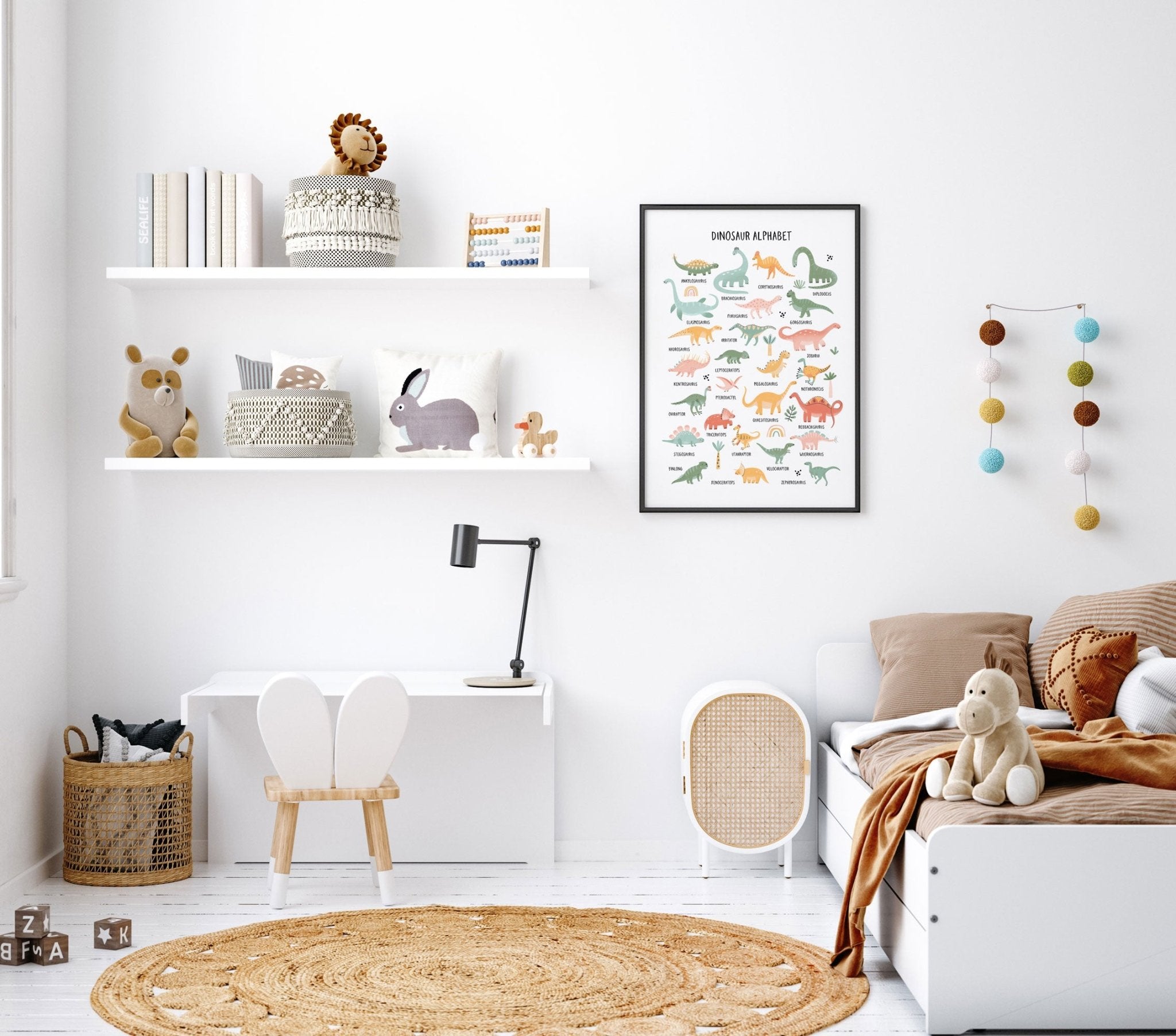 Dinosaur Alphabet Print