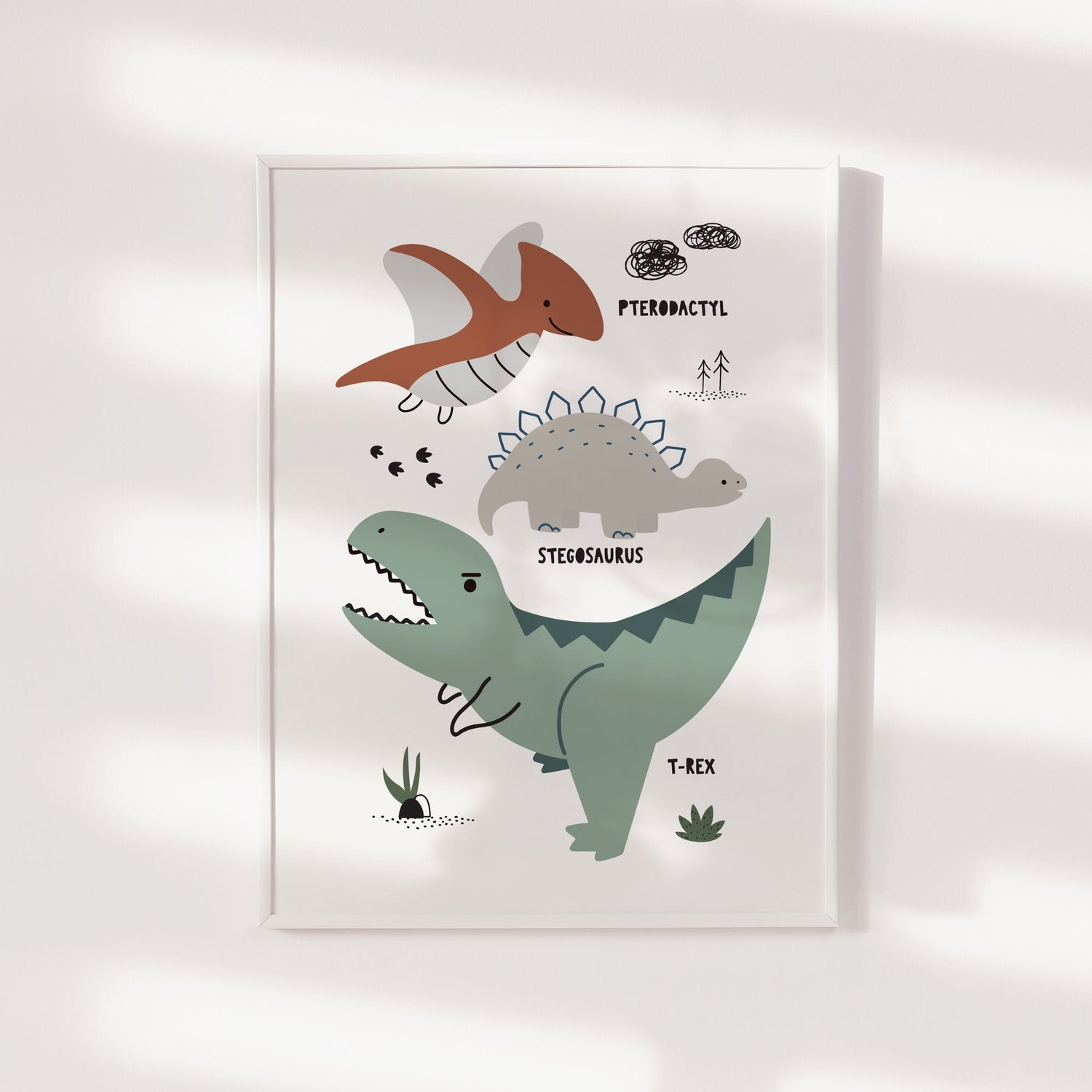 Dinosaur Chart Print