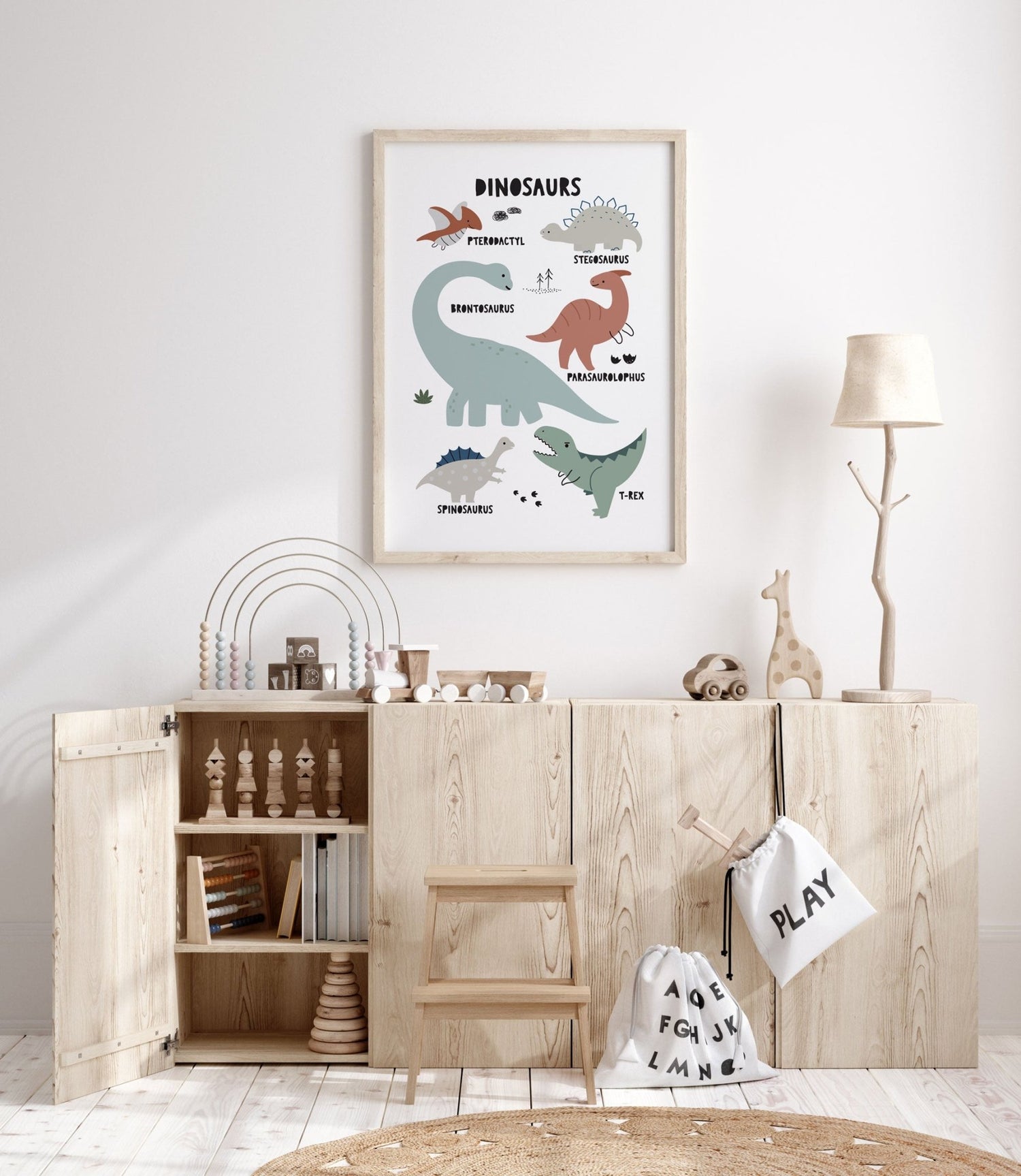 Dinosaur Chart Print