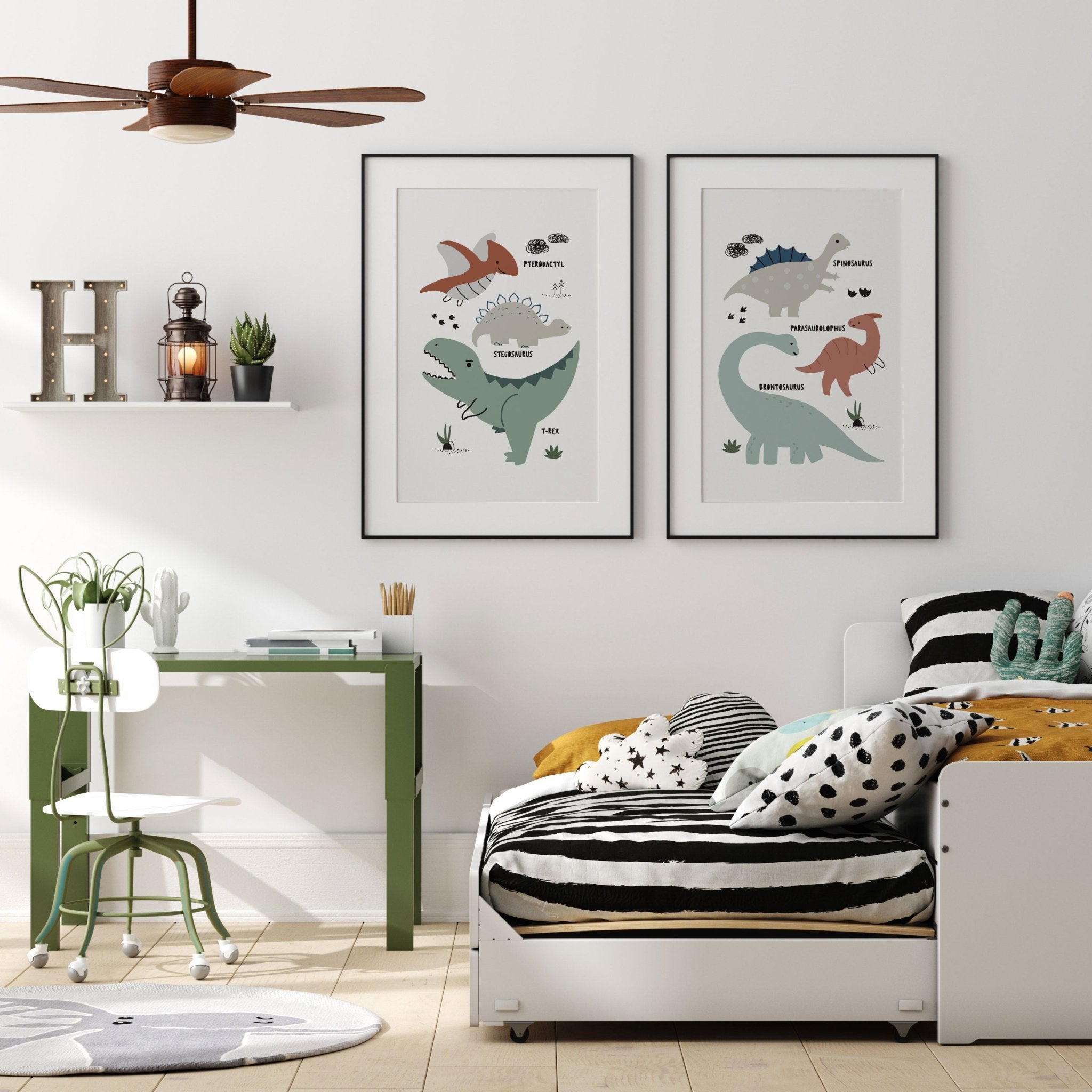 Dinosaur Chart Print