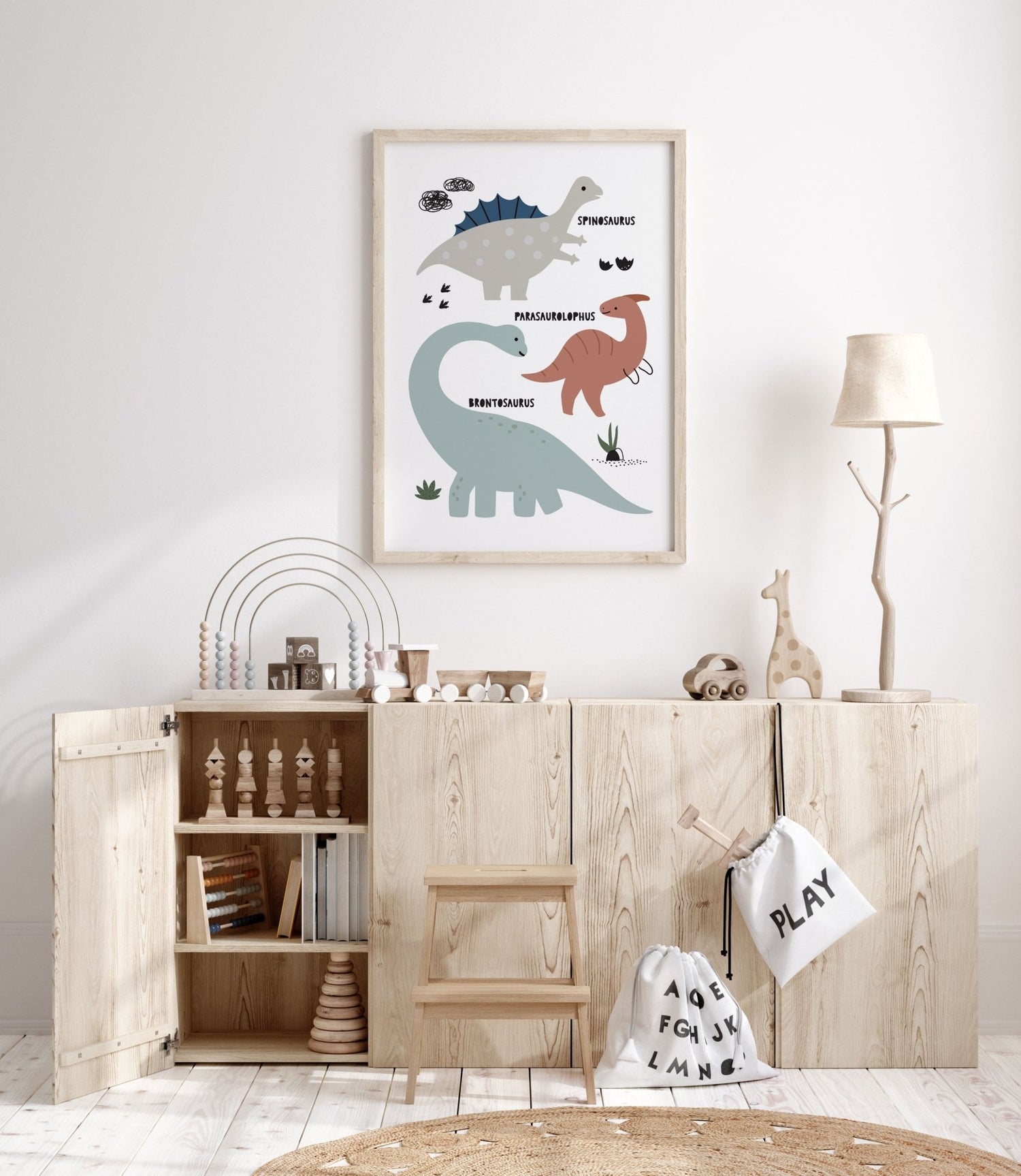 Dinosaur Chart Print