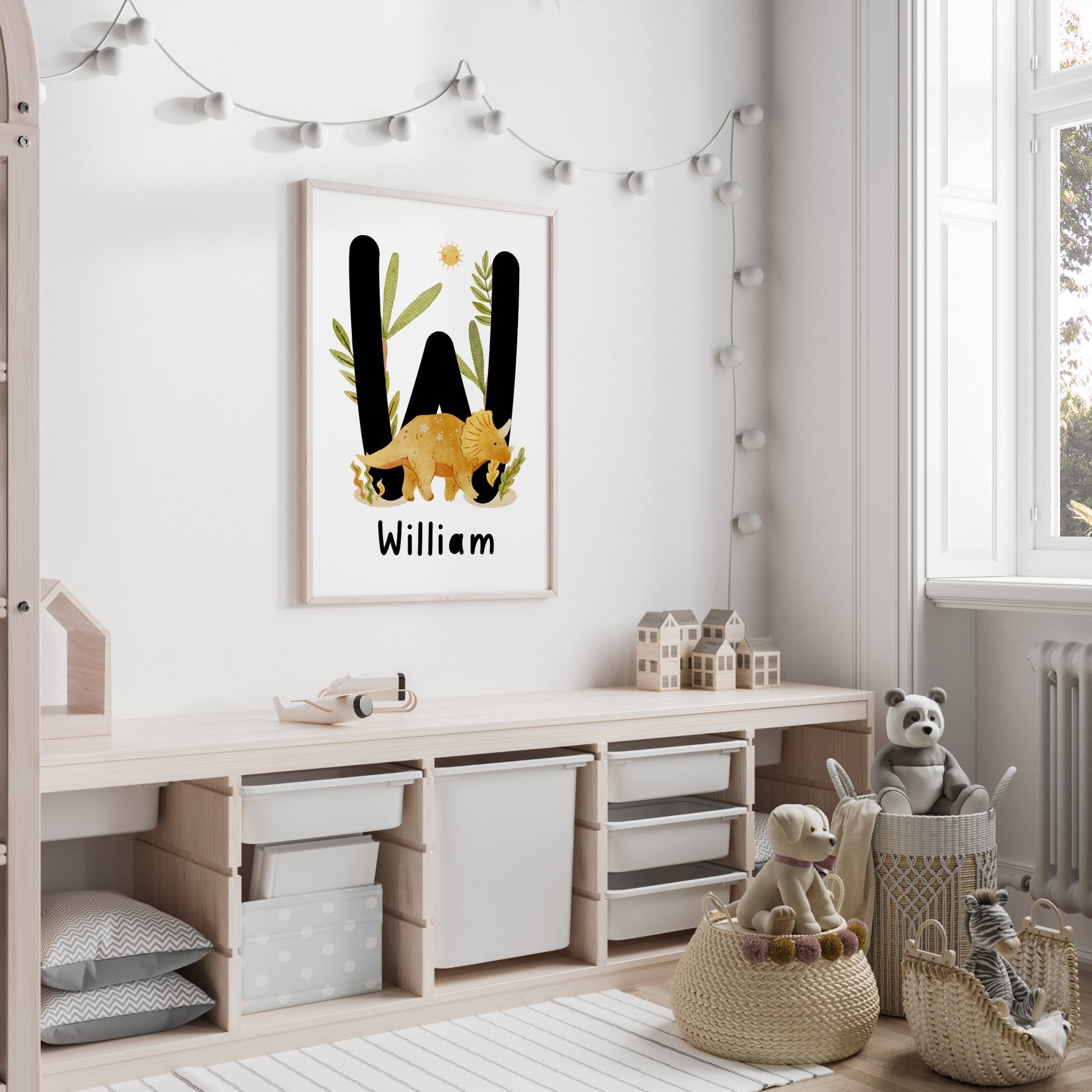 Dinosaur Name Print - Triceratops