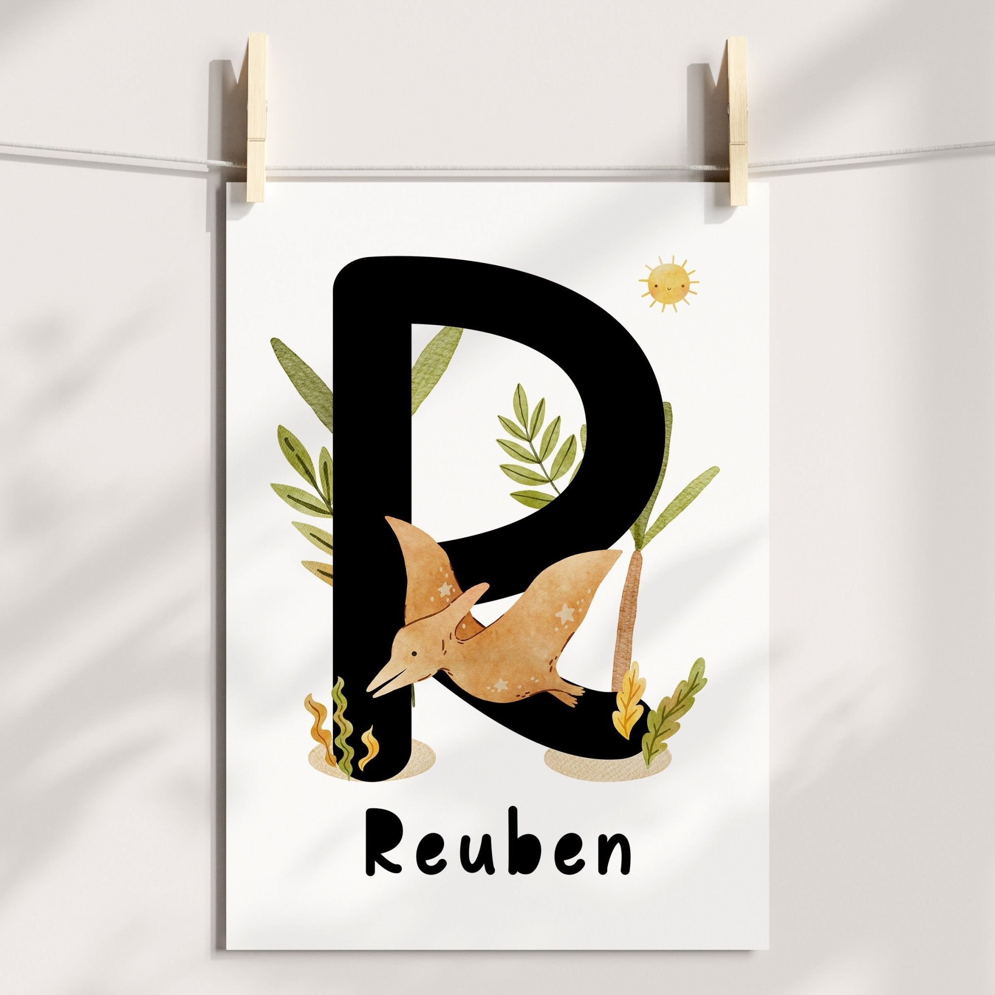 Dinosaur Name Print - Pteranodon