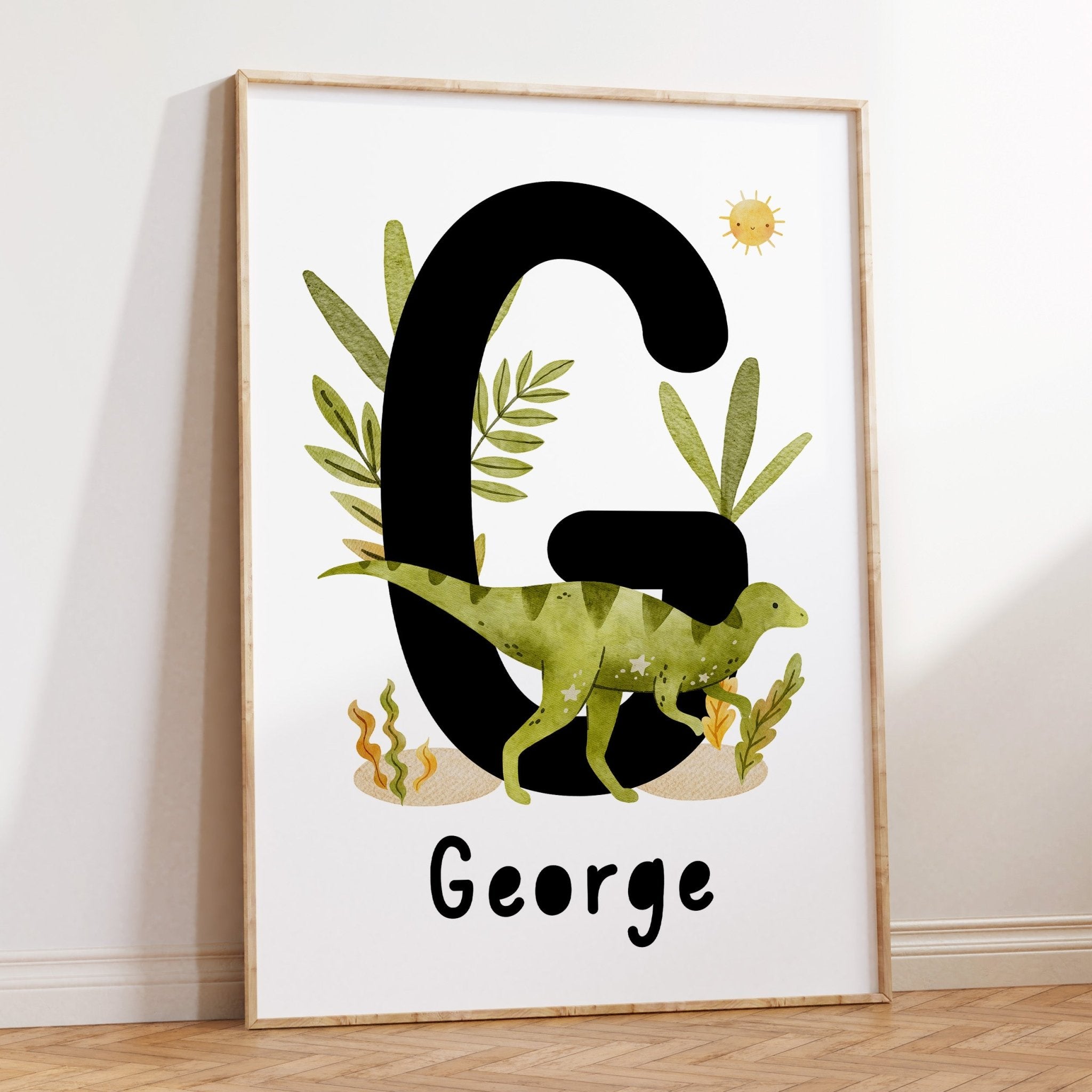 Dinosaur Name Print - Velociraptor