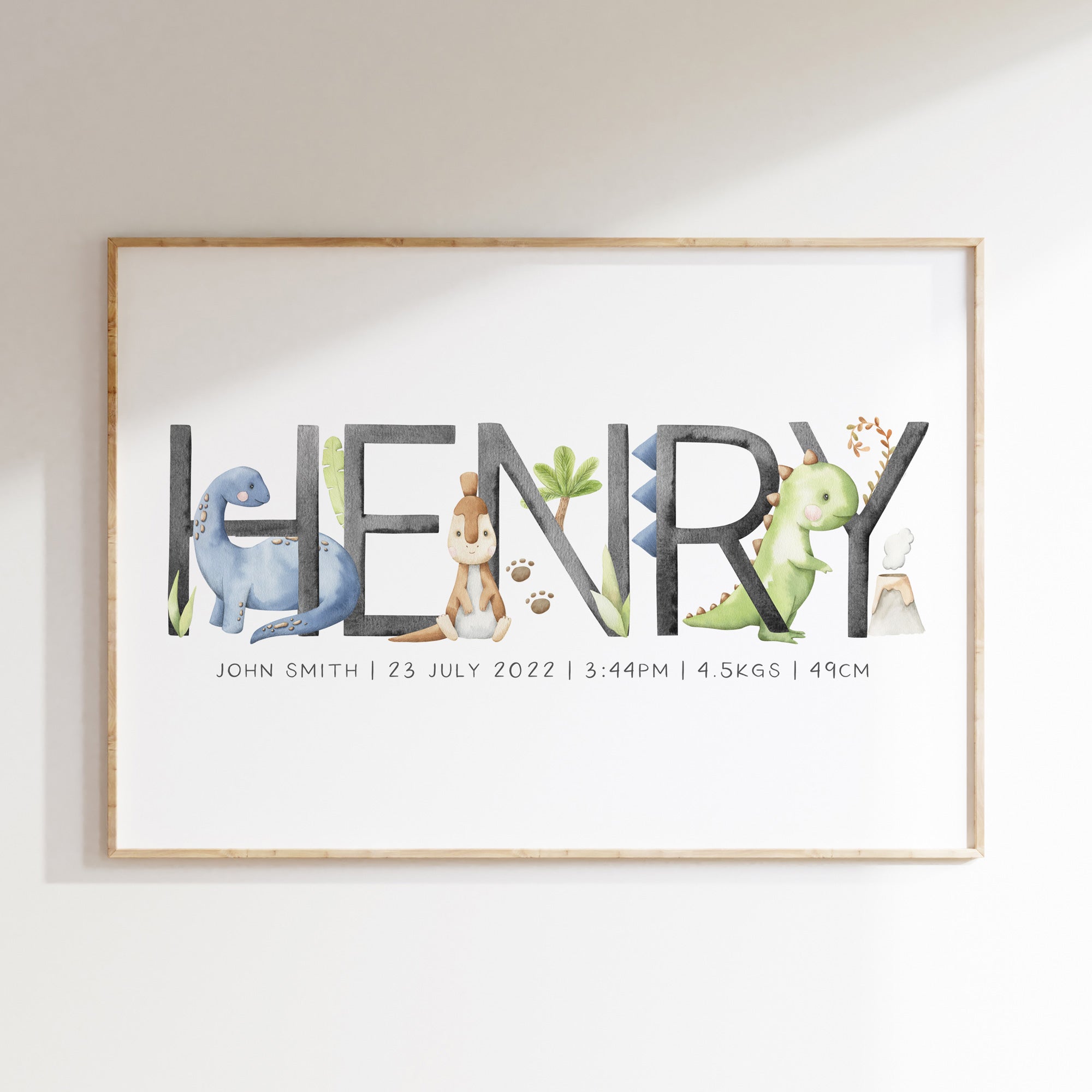 Dinosaur Name Print