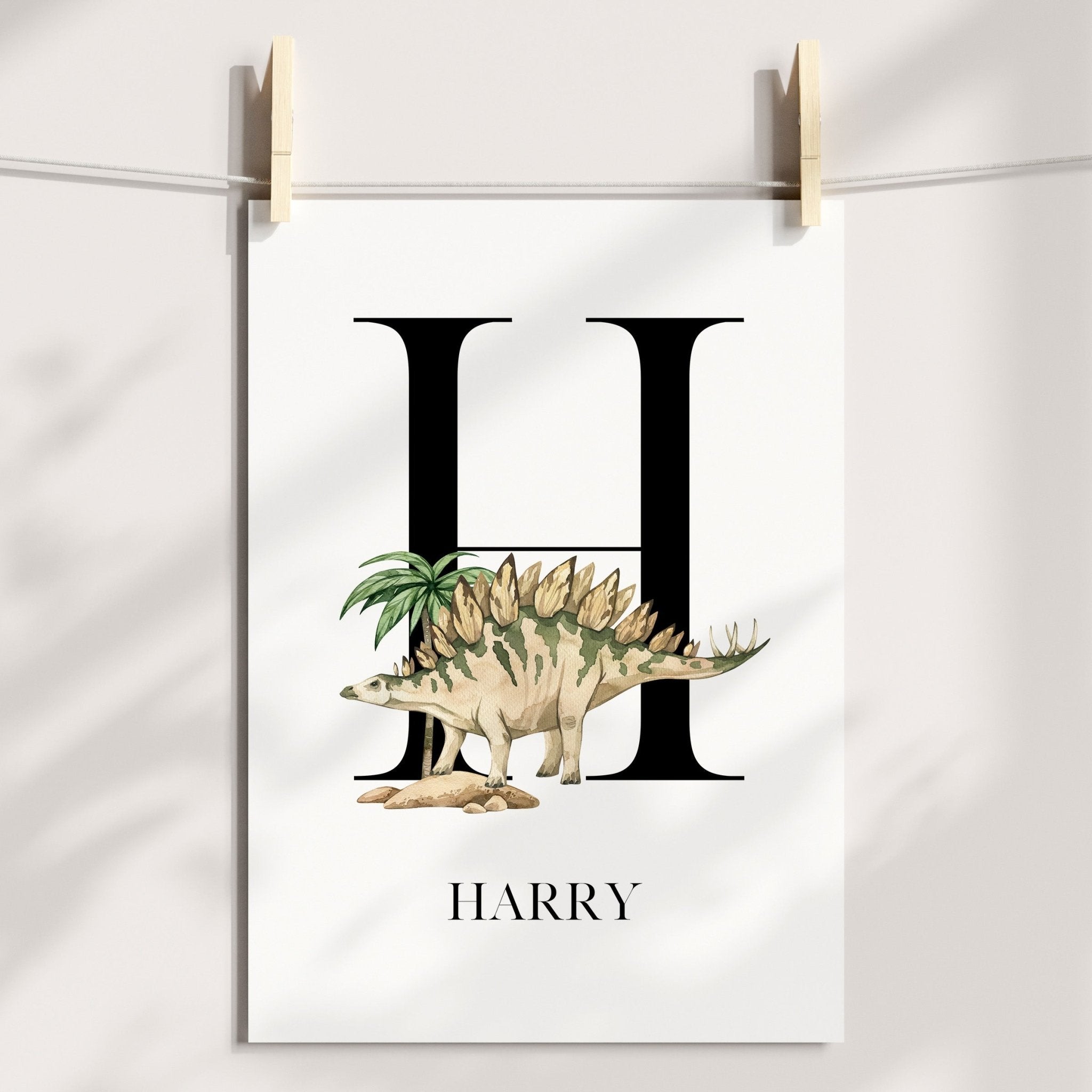 Dinosaur & Name Prints