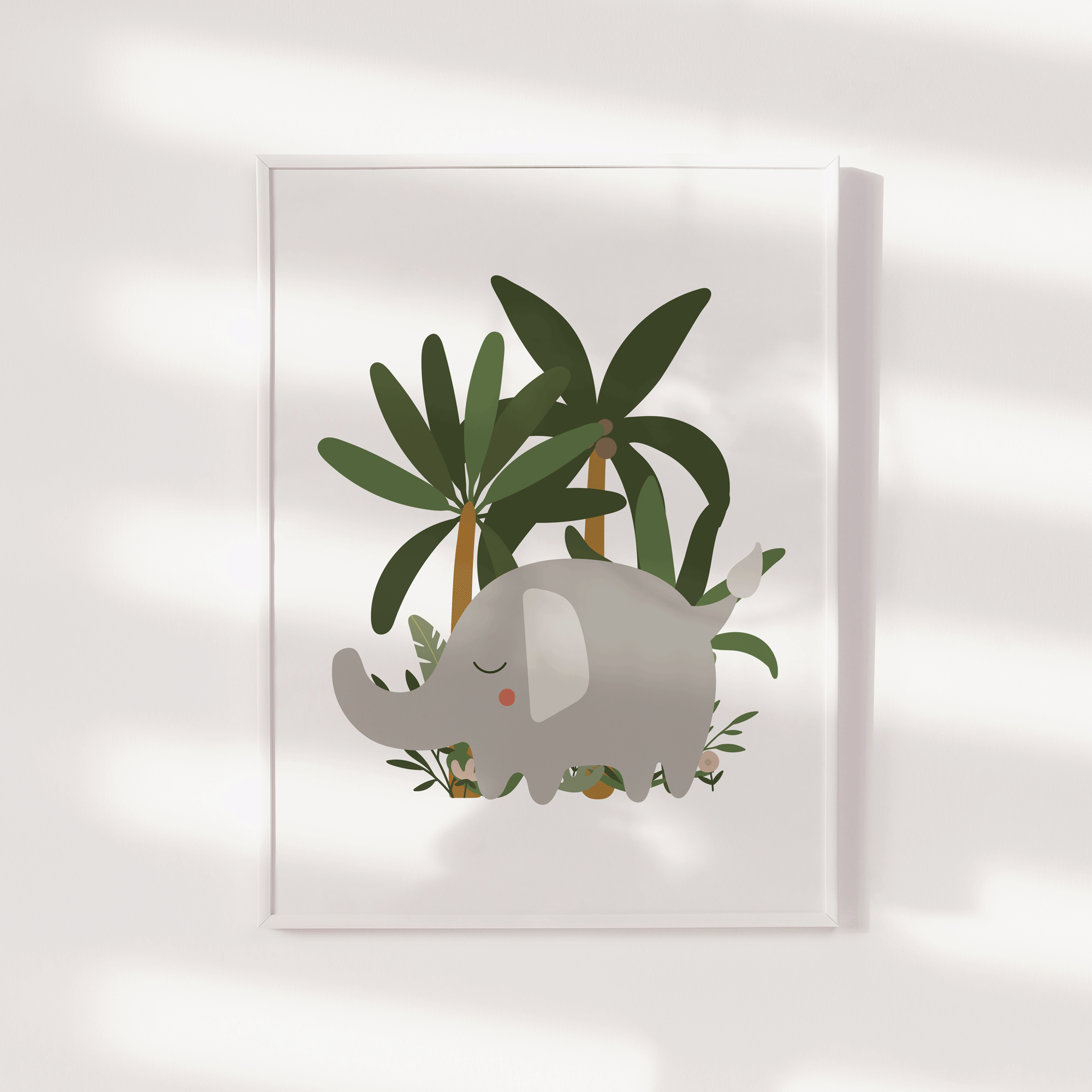 Elephant Jungle Print