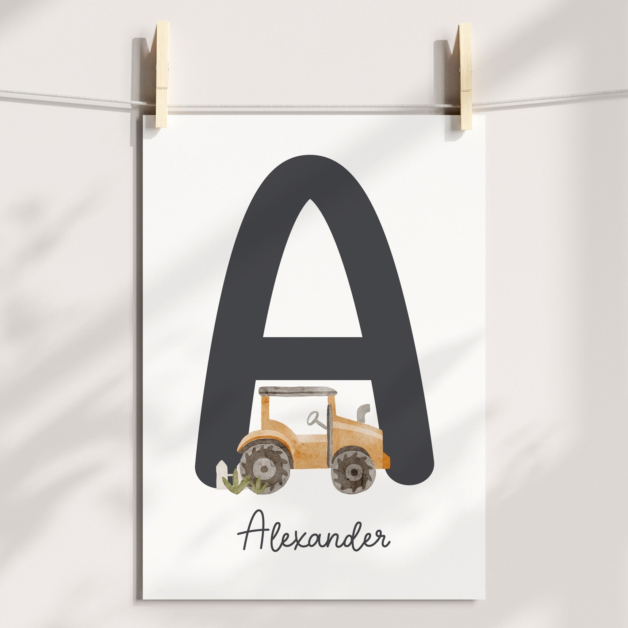 Farm Alphabet, Map & Name Prints