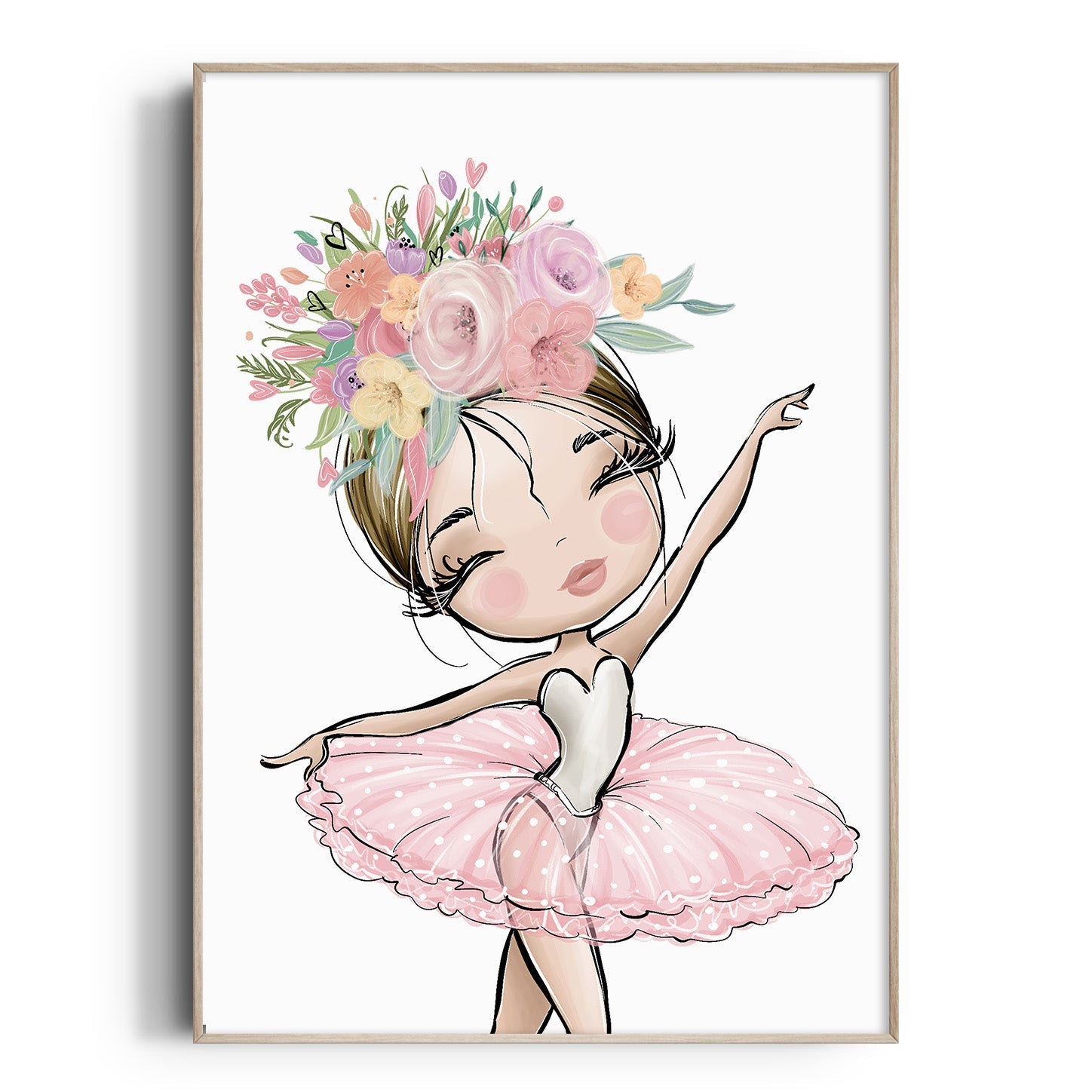 Floral Ballerina Print