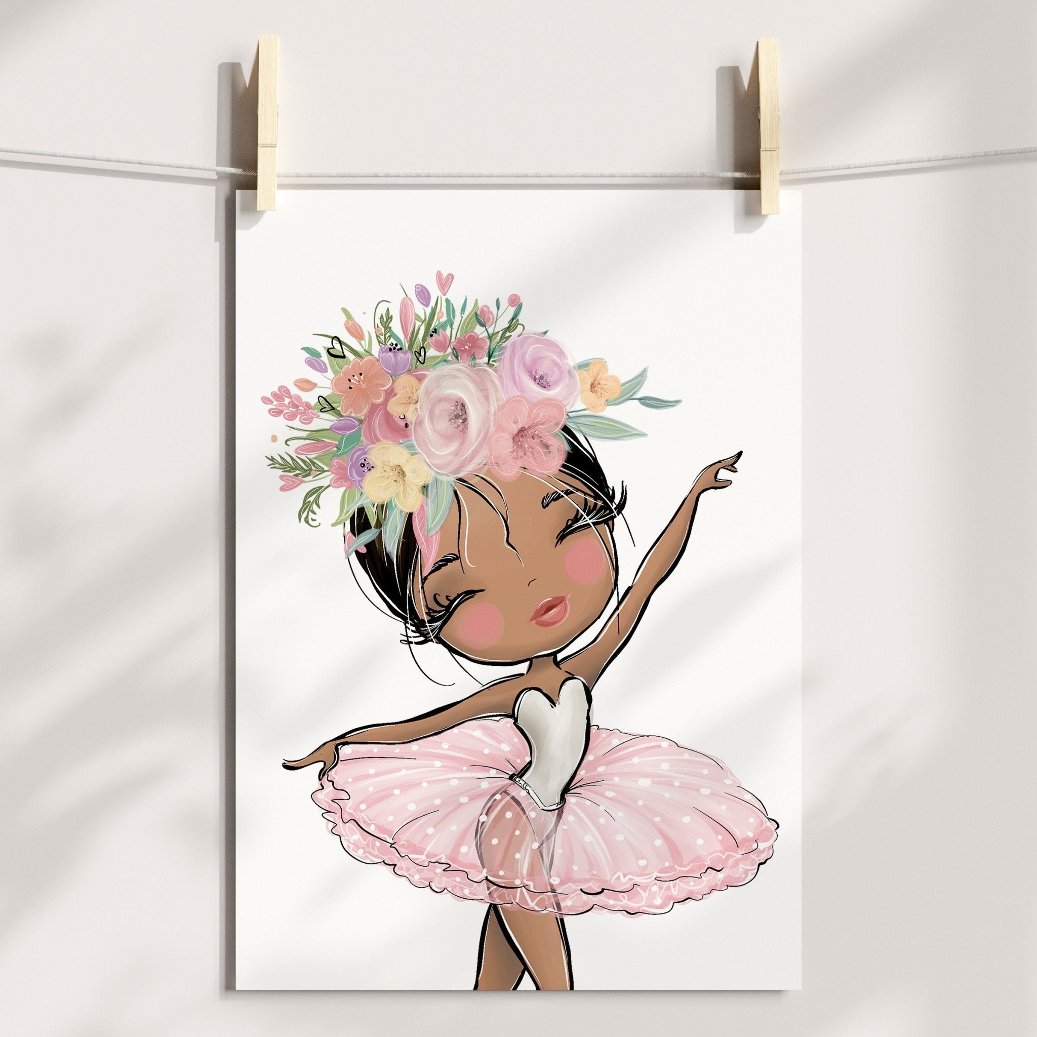 Floral Ballerina Print