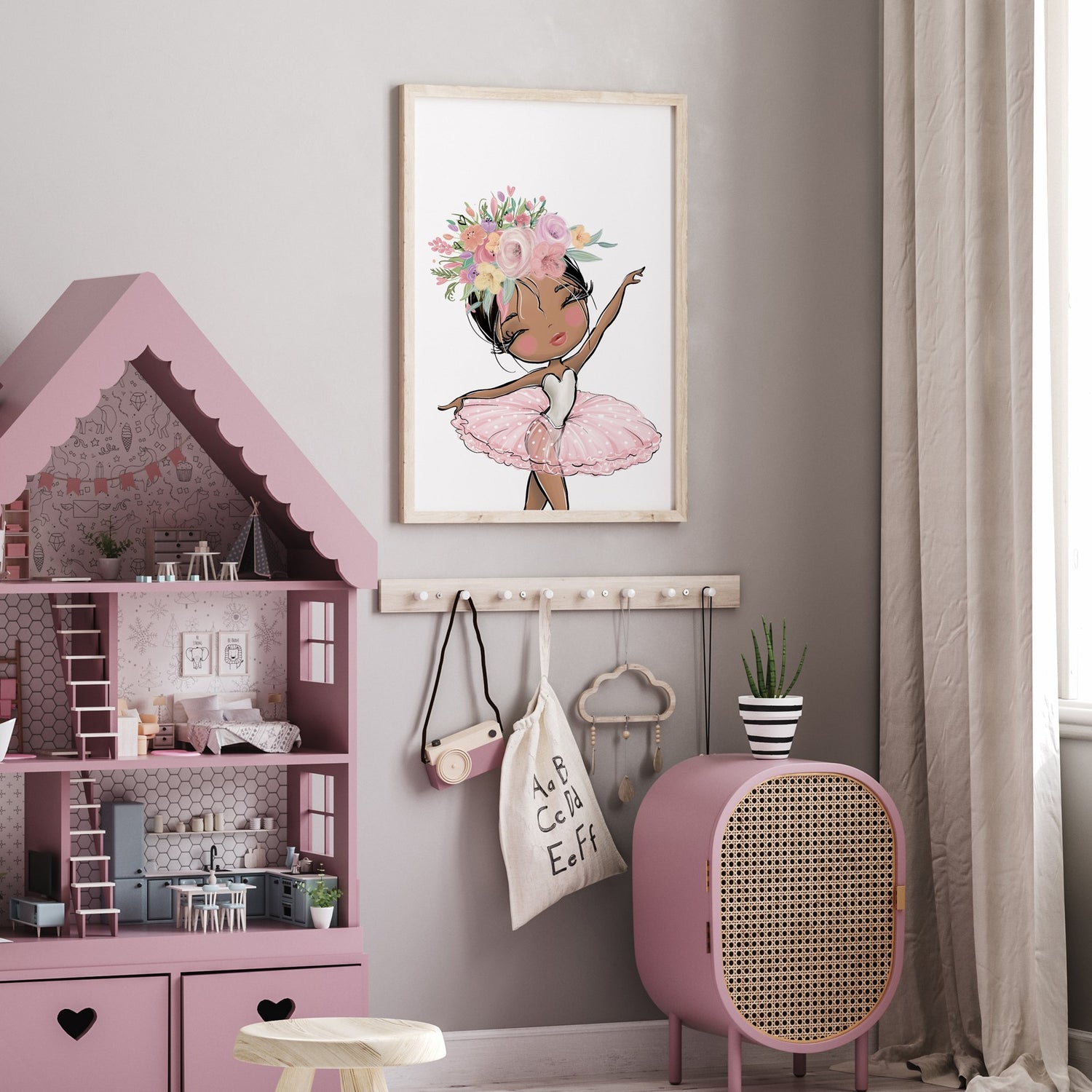 Floral Ballerina Print