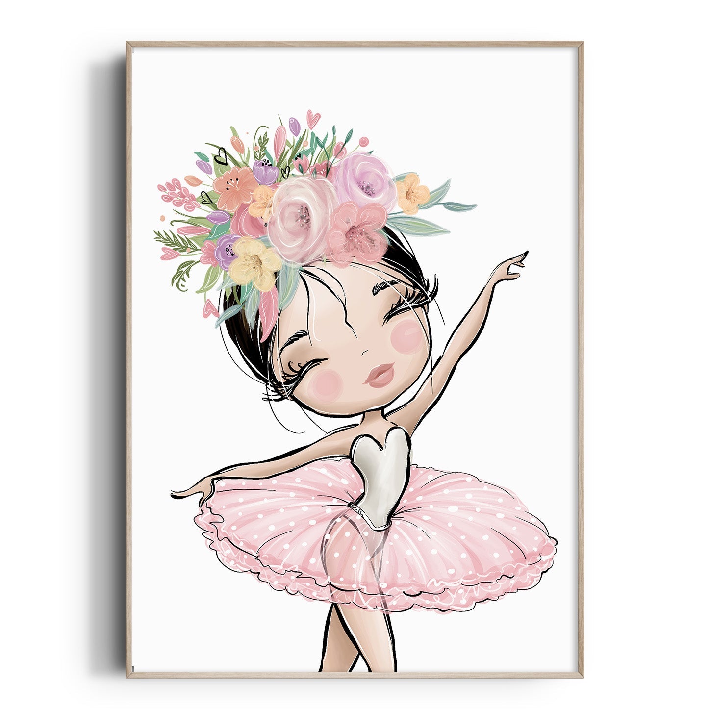 Floral Ballerina Print