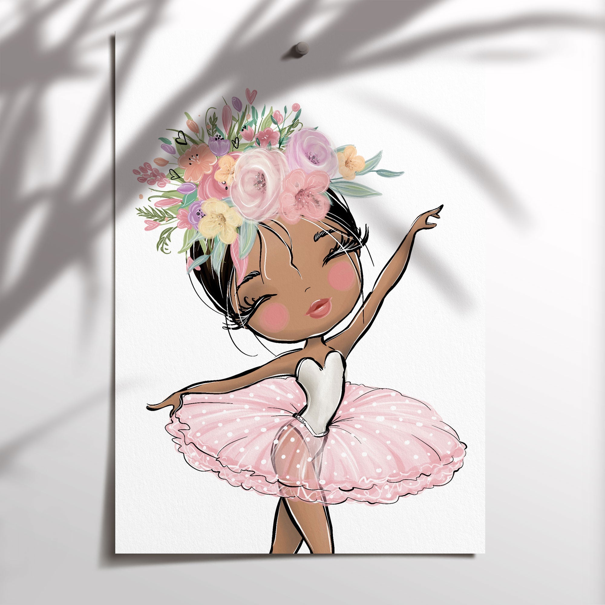 Floral Ballerina Print