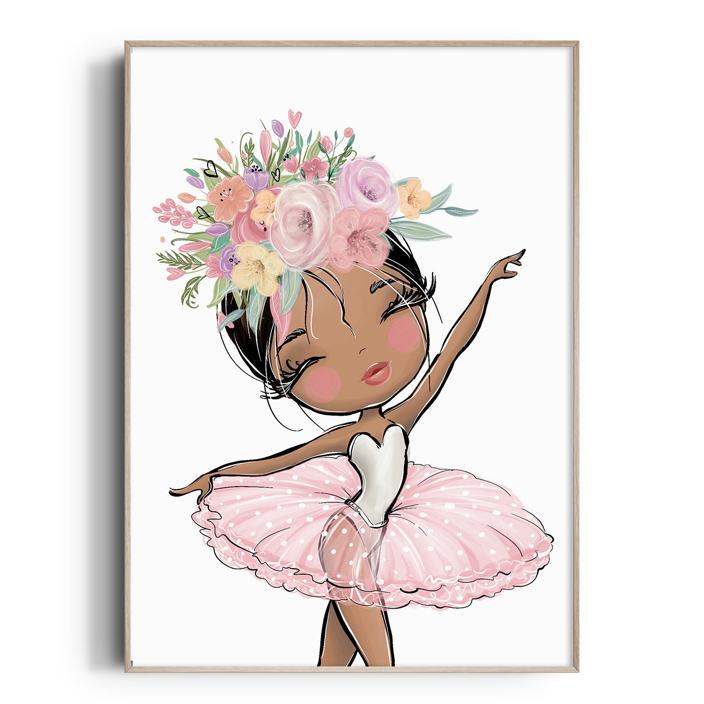Floral Ballerina Print