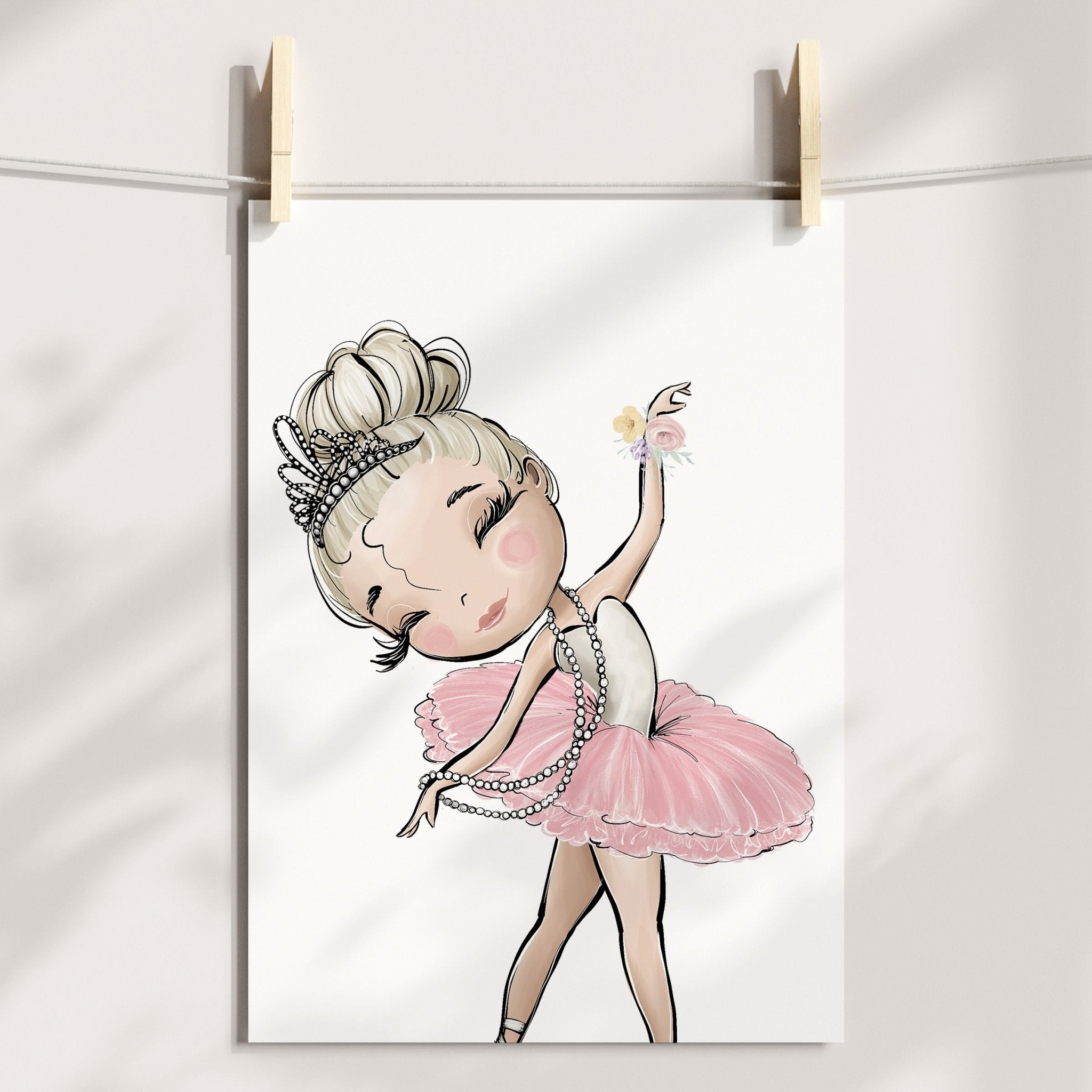 Floral Ballerinas & Name Prints