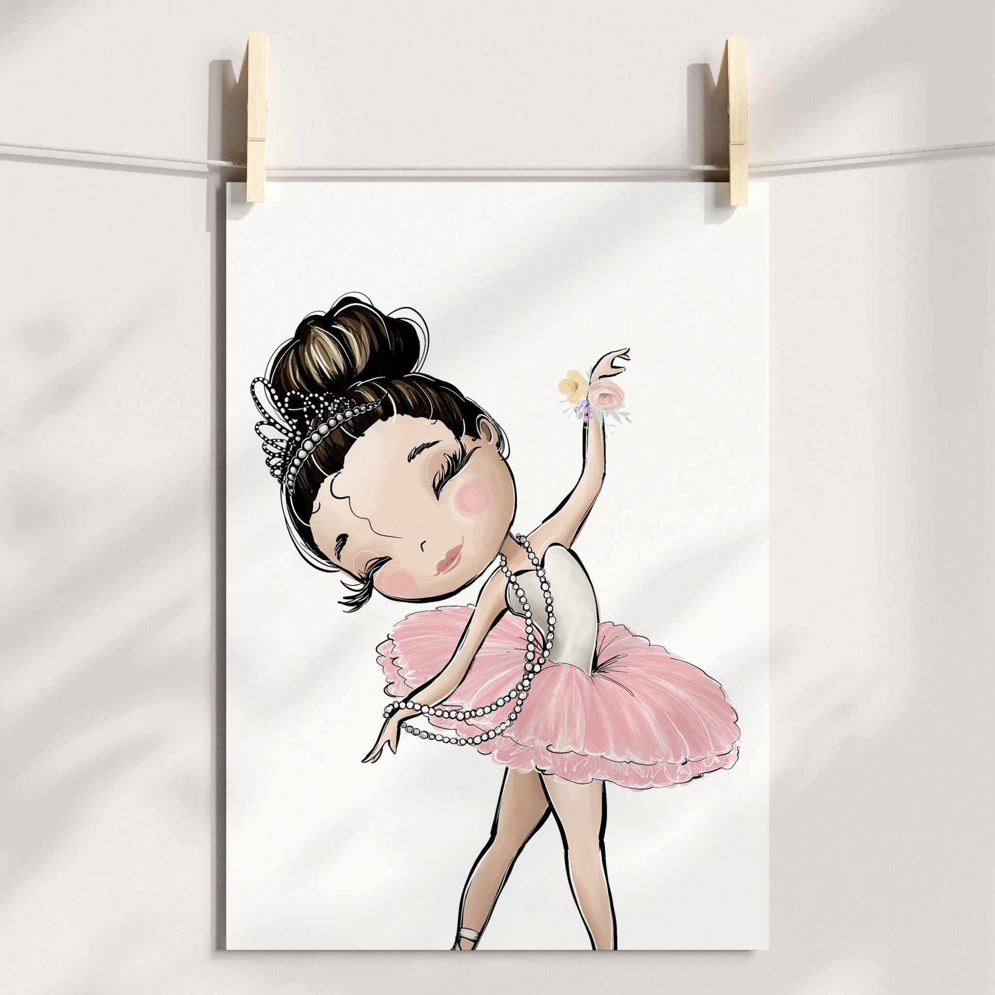 Floral Ballerinas & Name Prints