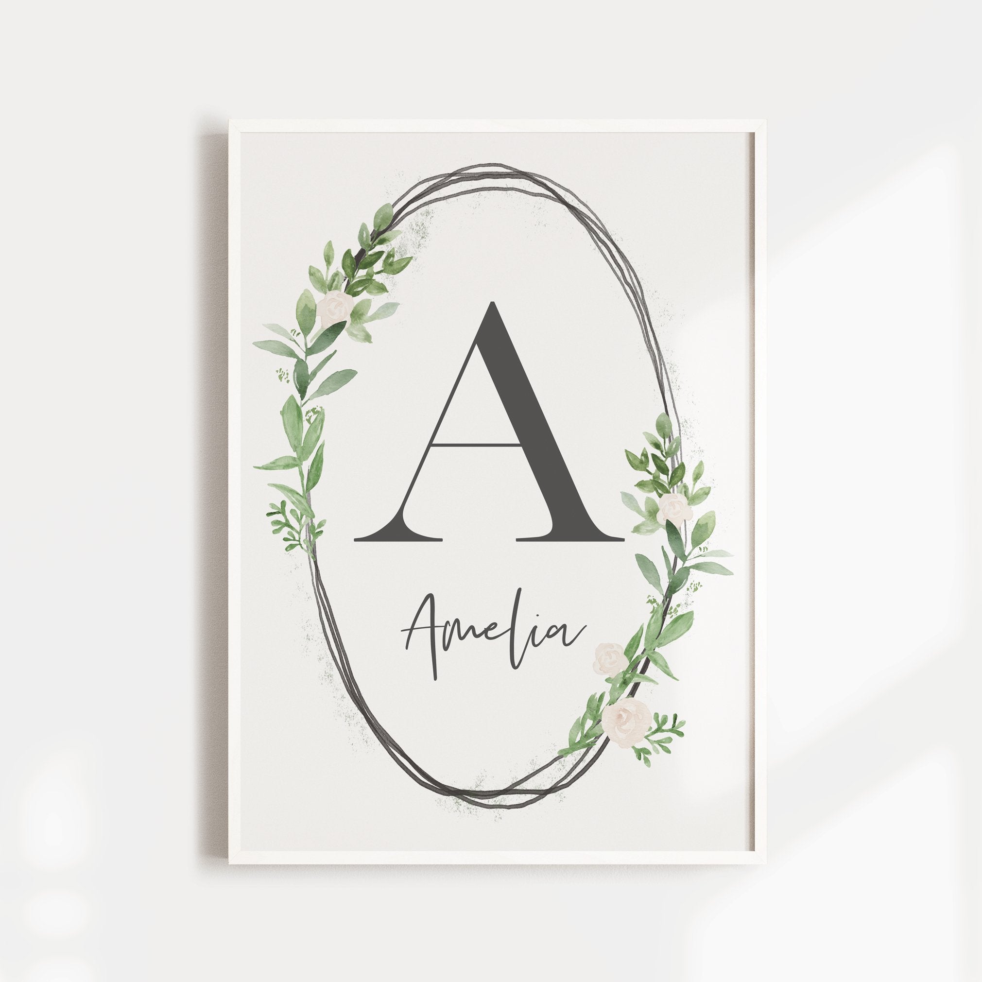 Floral Name Print, Elephant & Zebra Prints