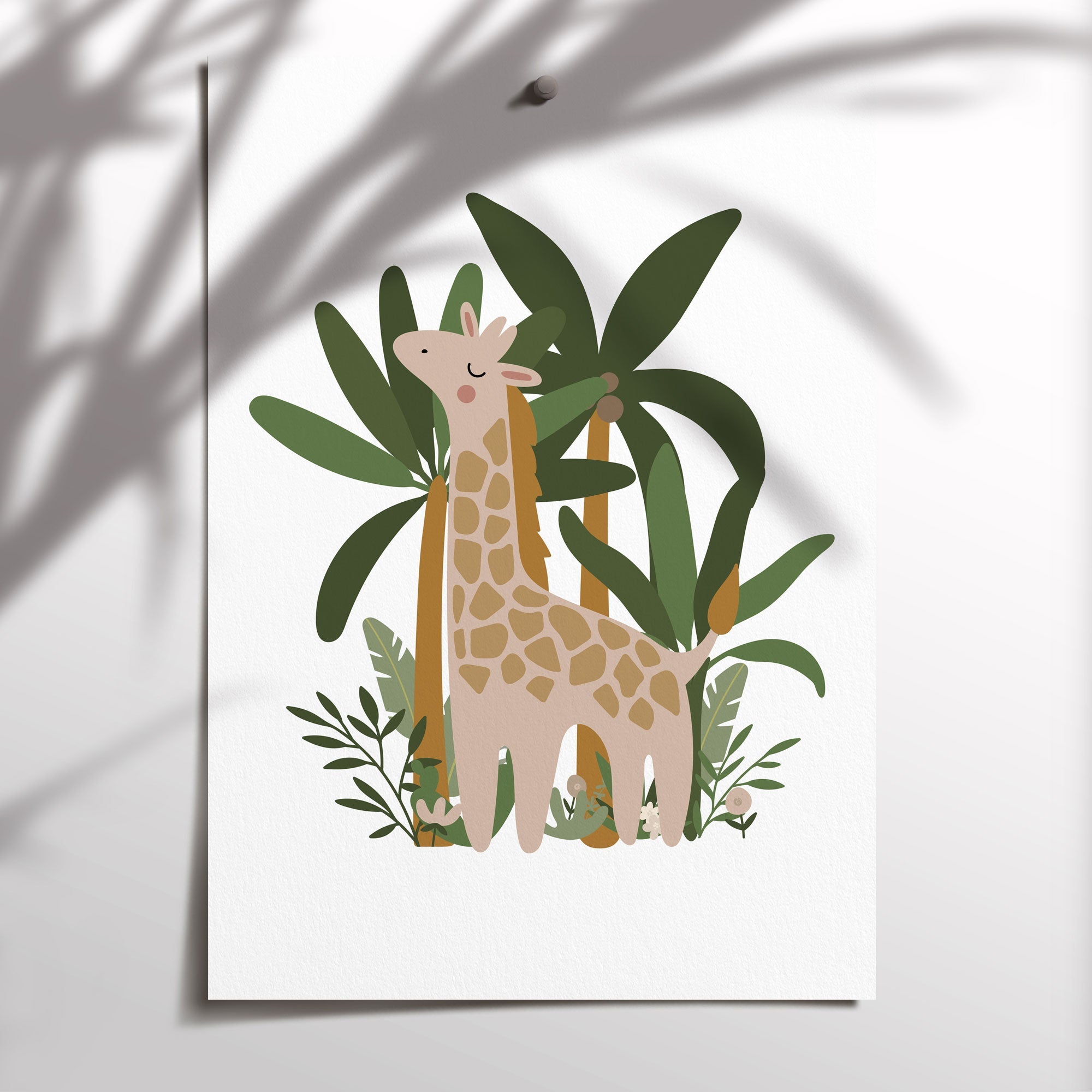 Giraffe Jungle Print