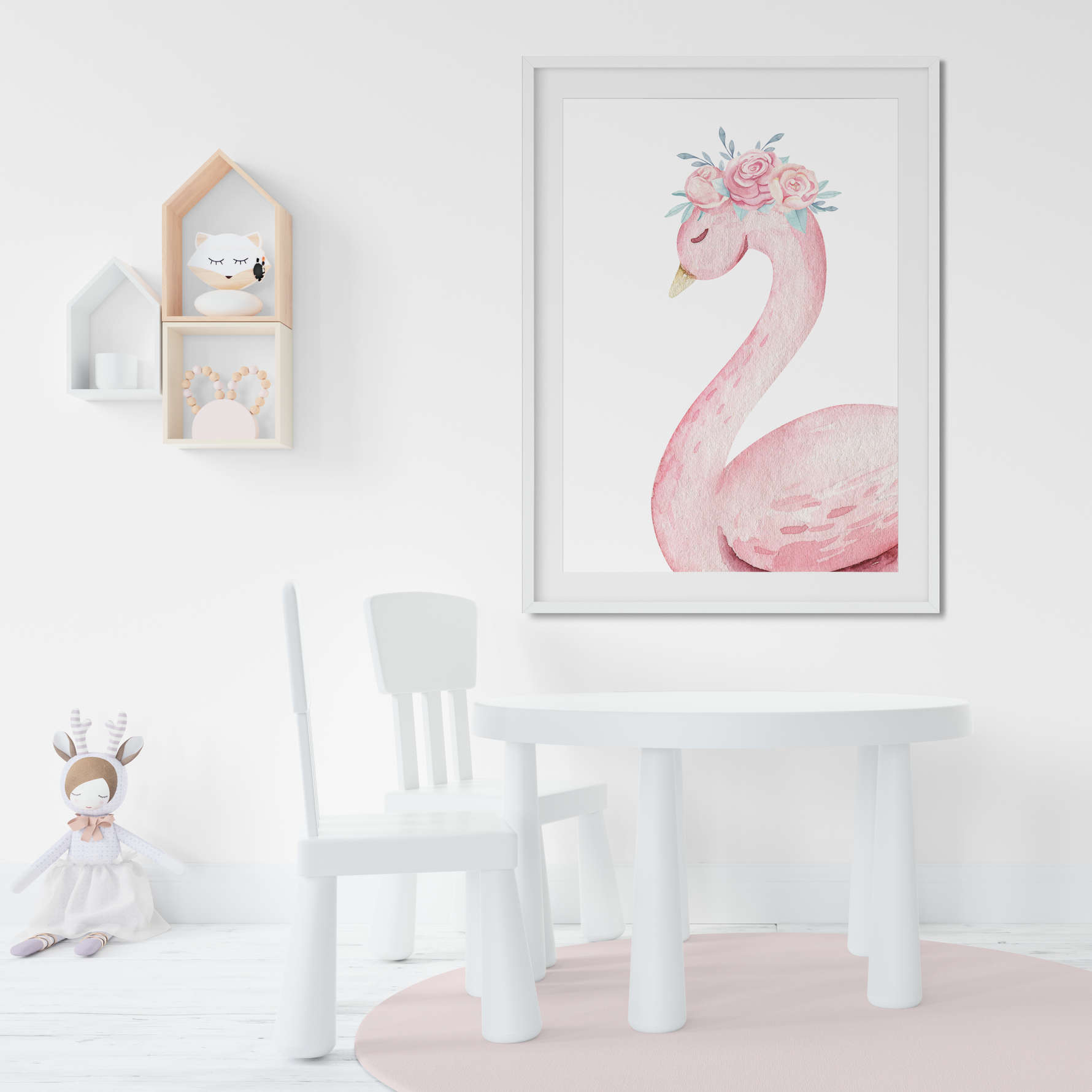 Swan nursery deals prints