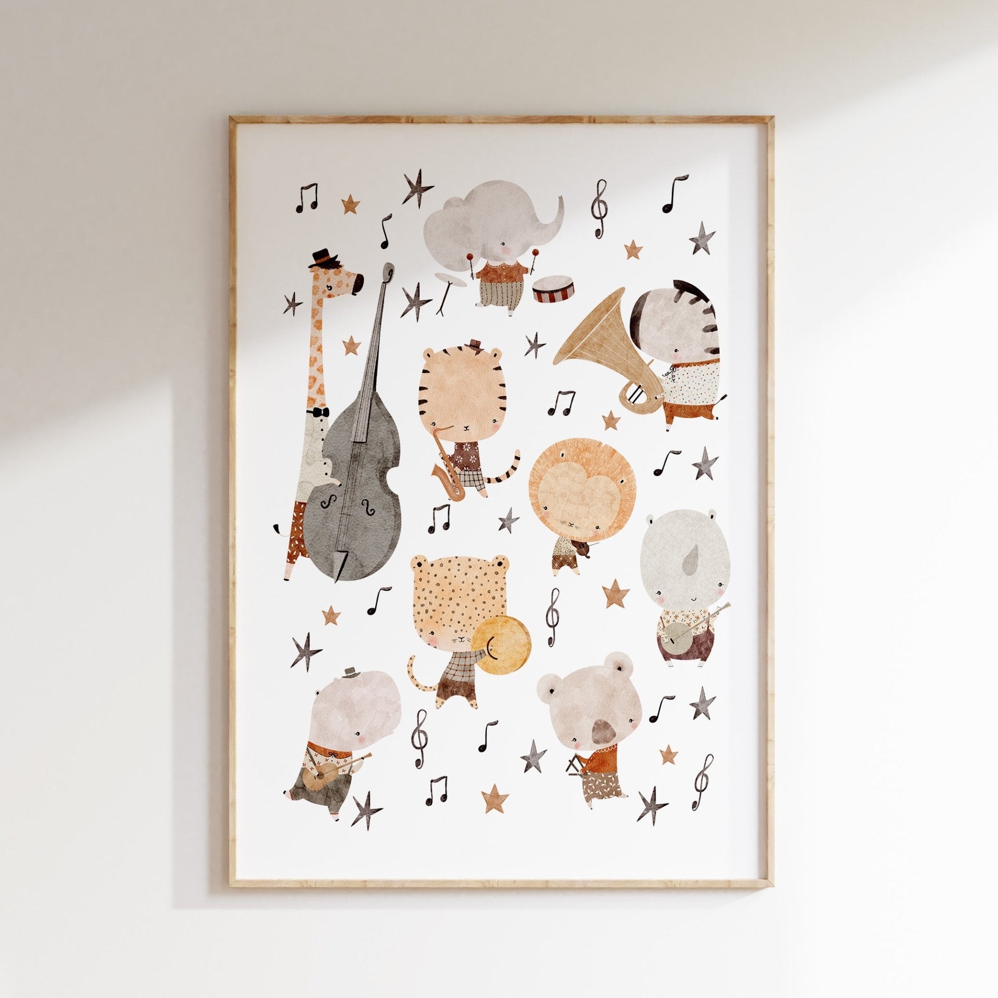Jungle Jazz Animals Print
