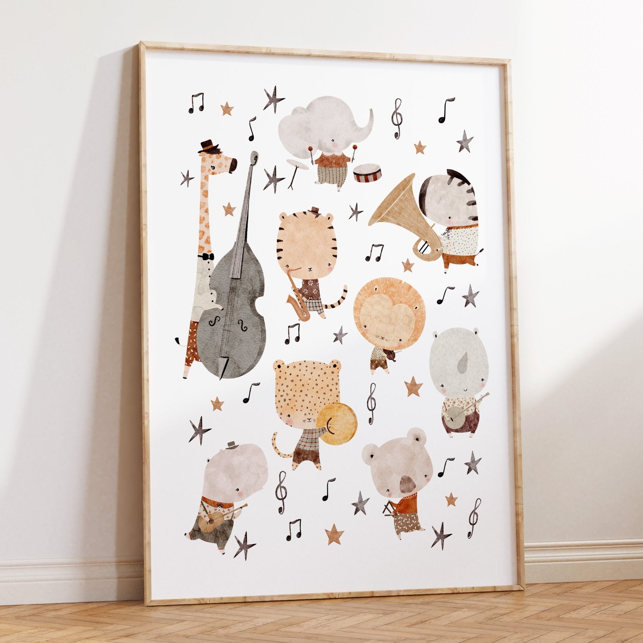 Jungle Jazz Animals Print