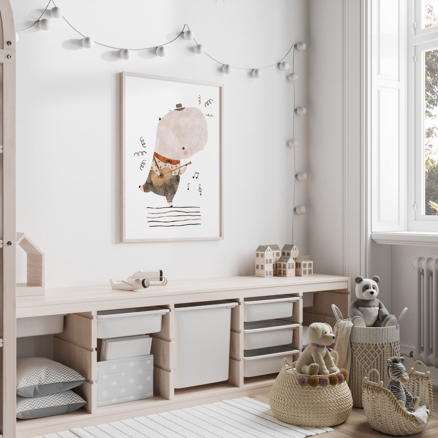 Jungle Jazz Hippo Print