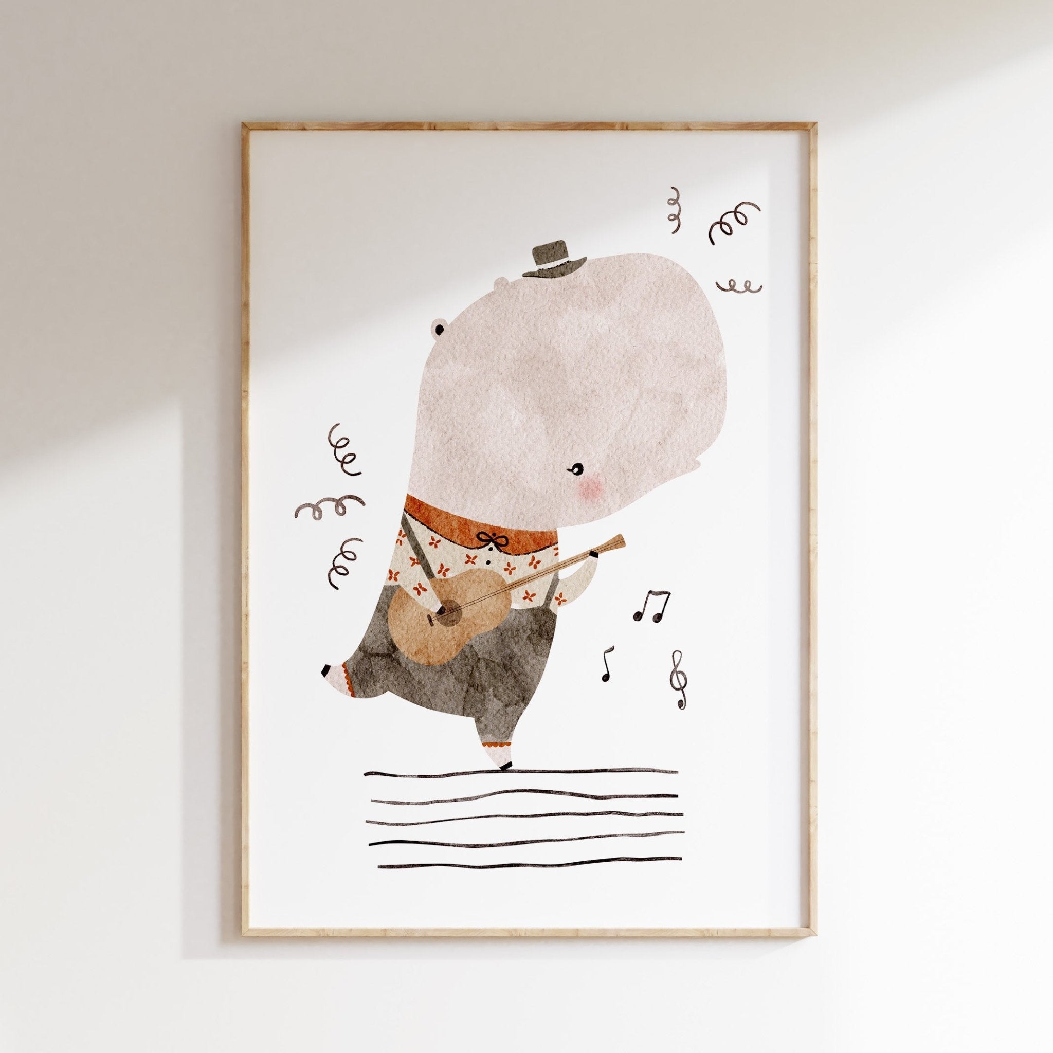 Jungle Jazz Hippo Print