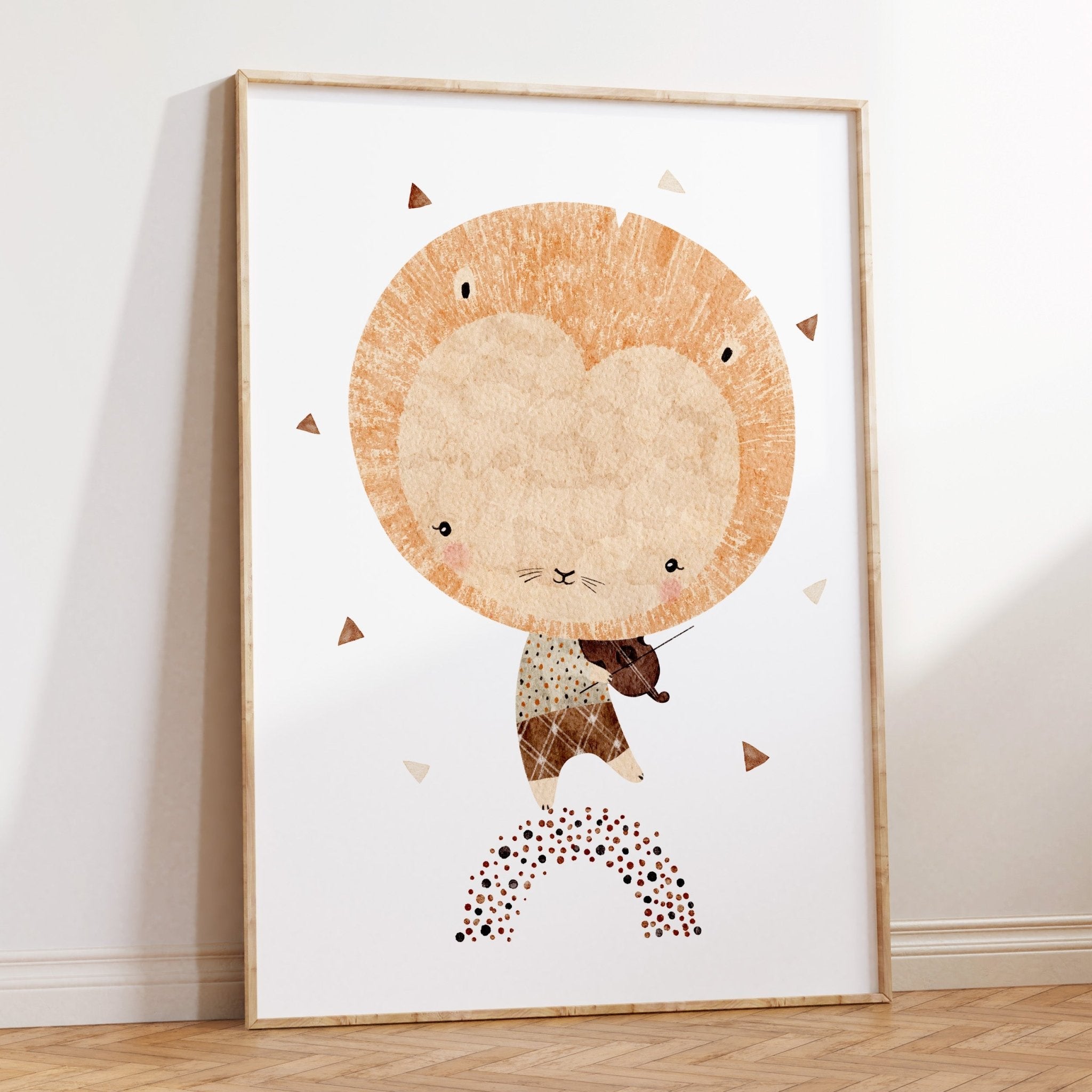 Jungle Jazz Lion Print