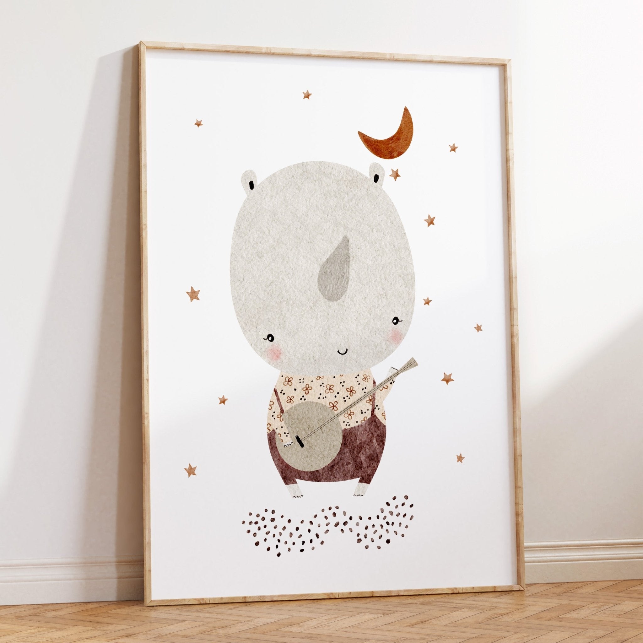 Jungle Jazz Rhino Print