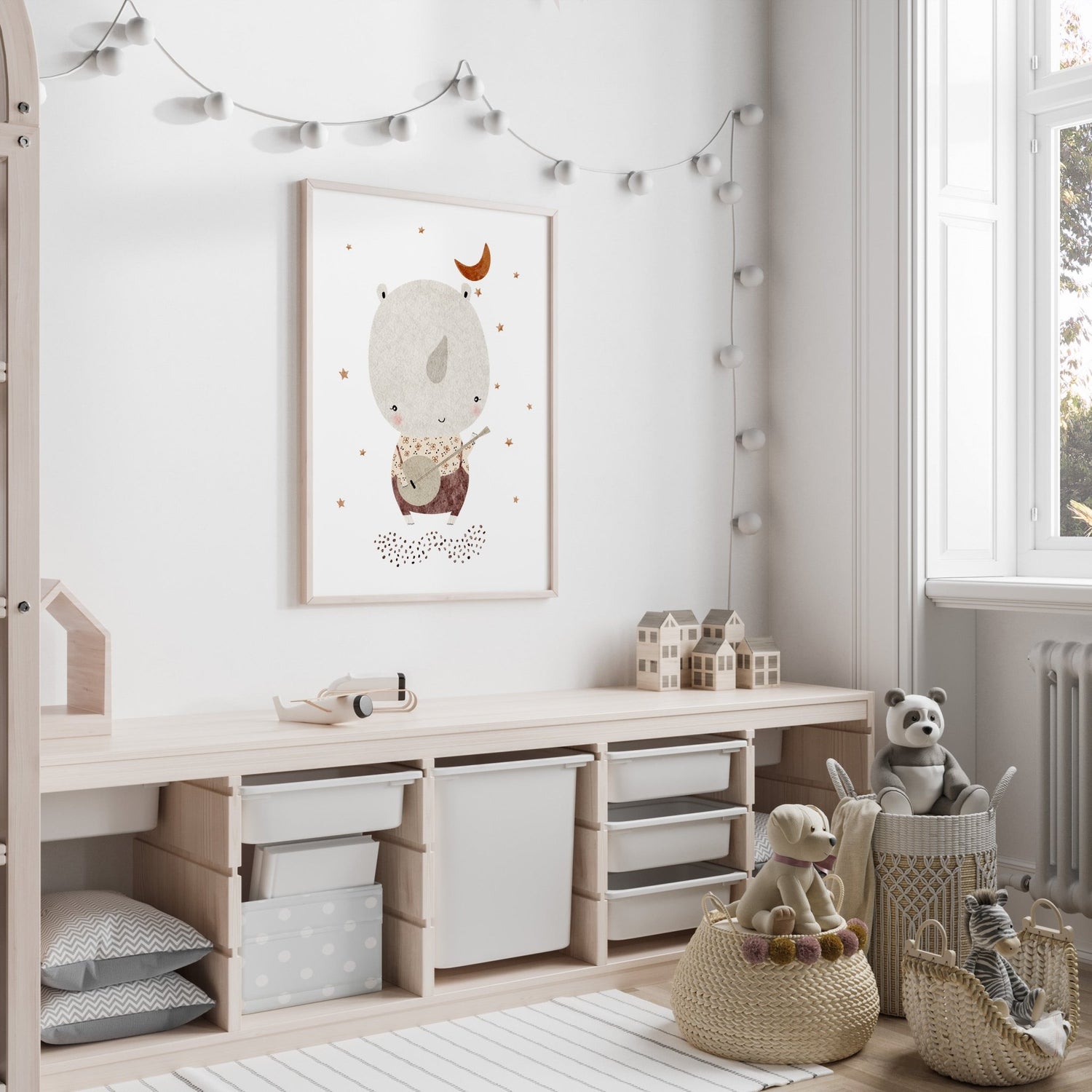 Jungle Jazz Rhino Print