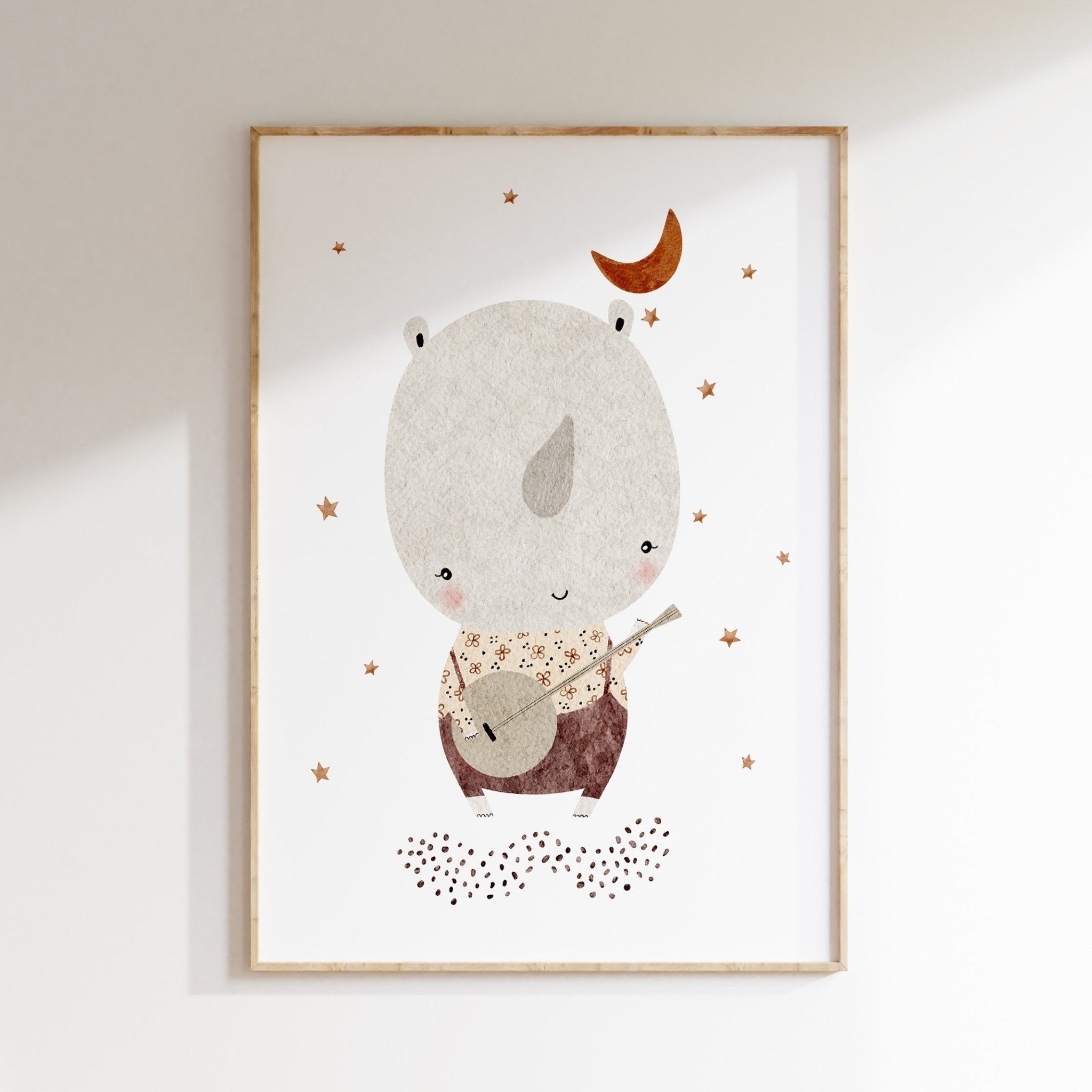 Jungle Jazz Rhino Print