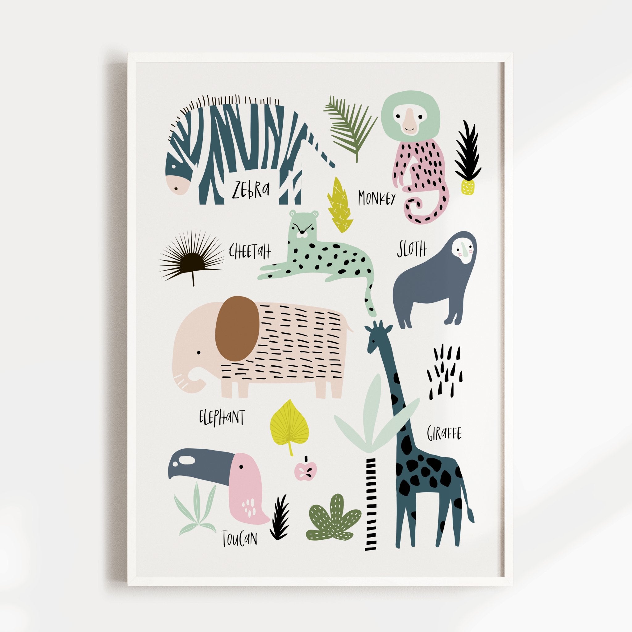 Jungle & Safari Animal Chart