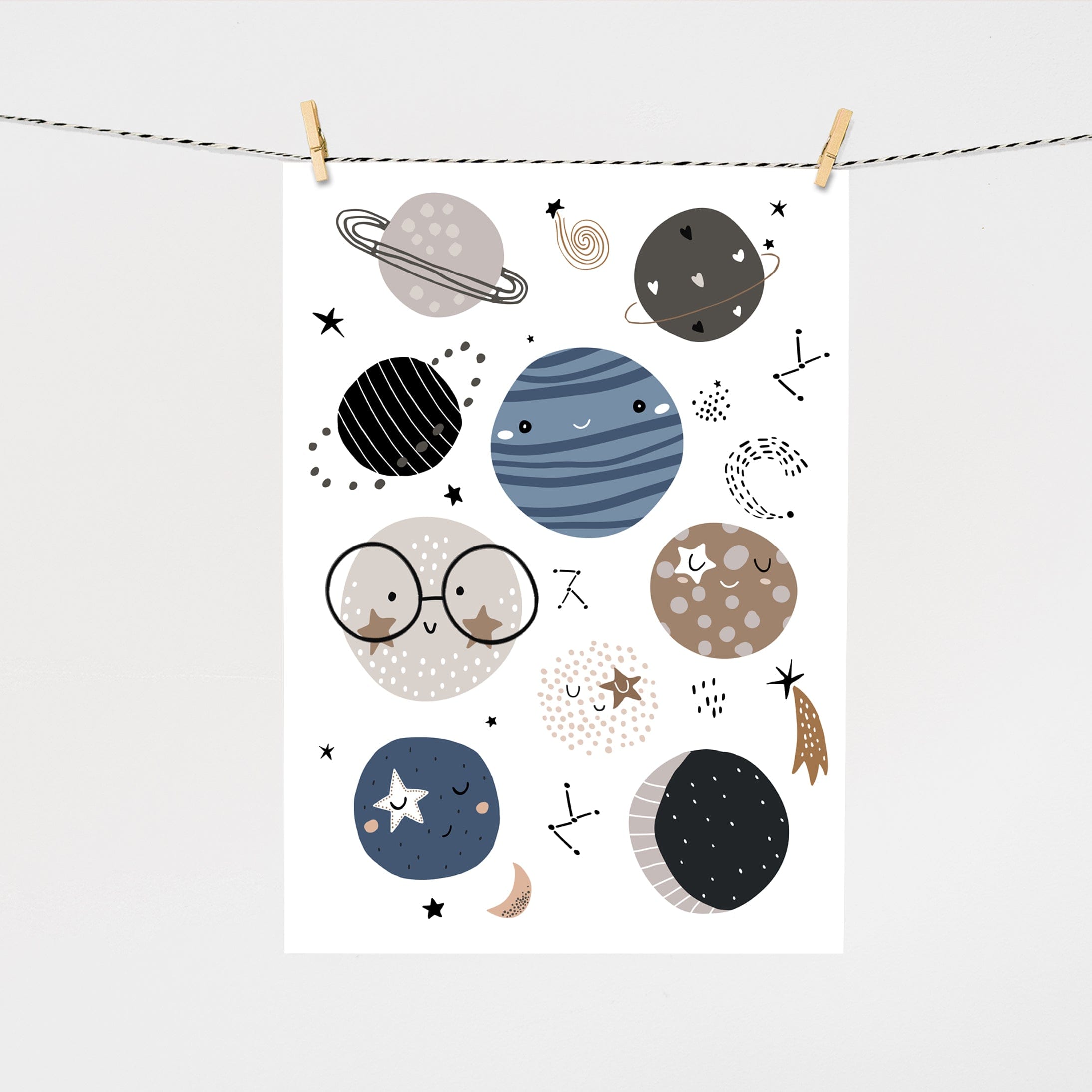 Planets, Alphabet & Name Prints