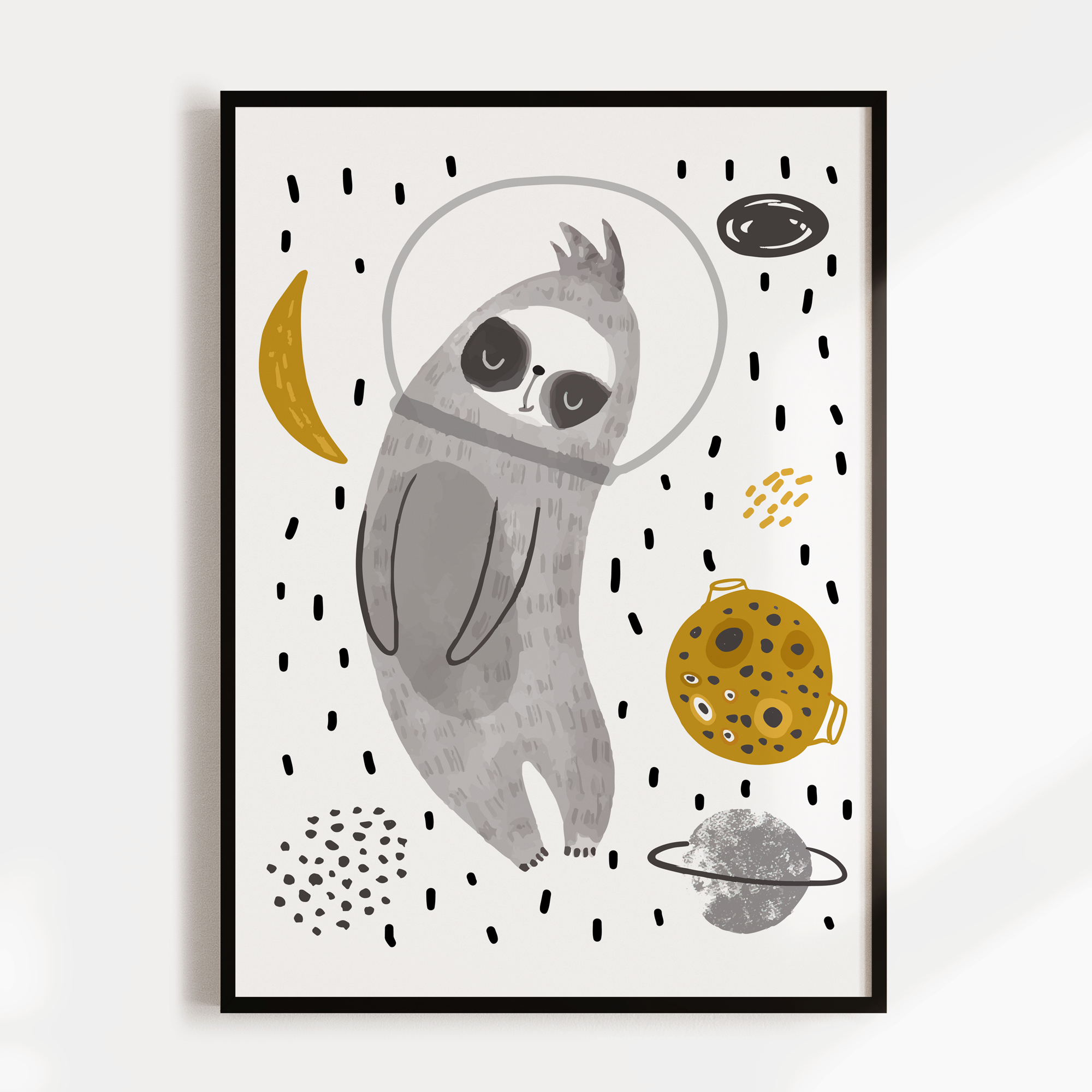 Sloth in Space Print