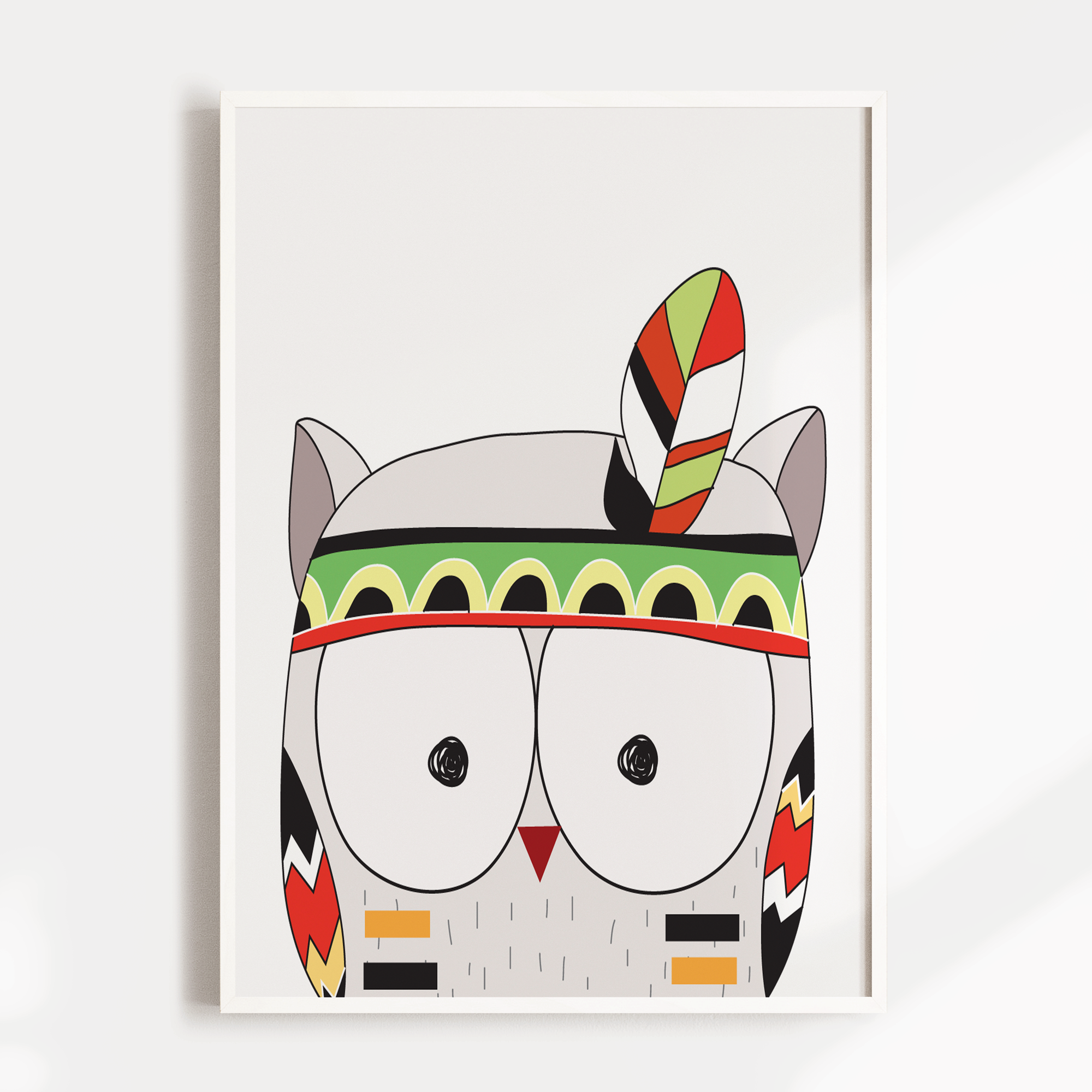 Tribal Owl Print