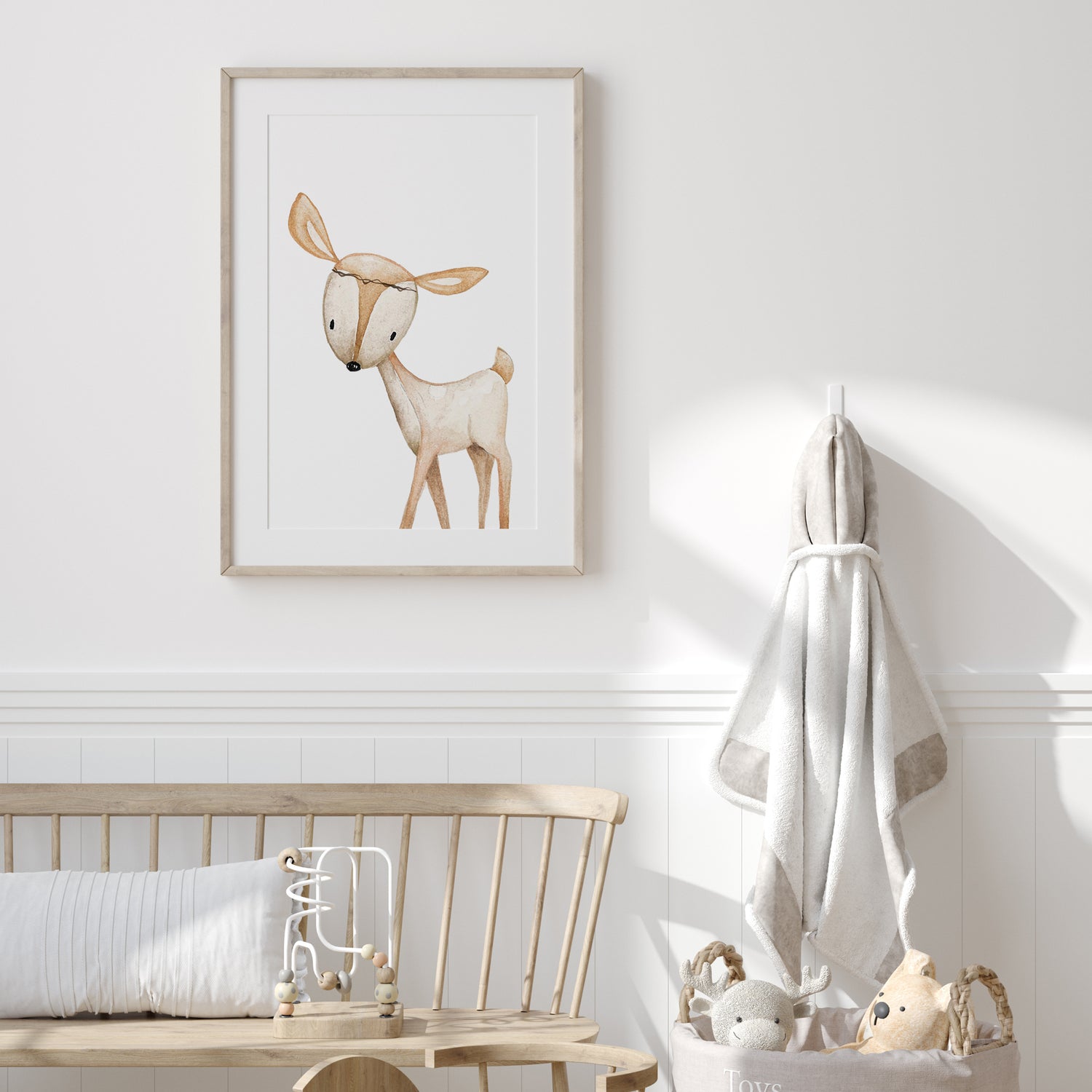 Woodland Deer Art Print